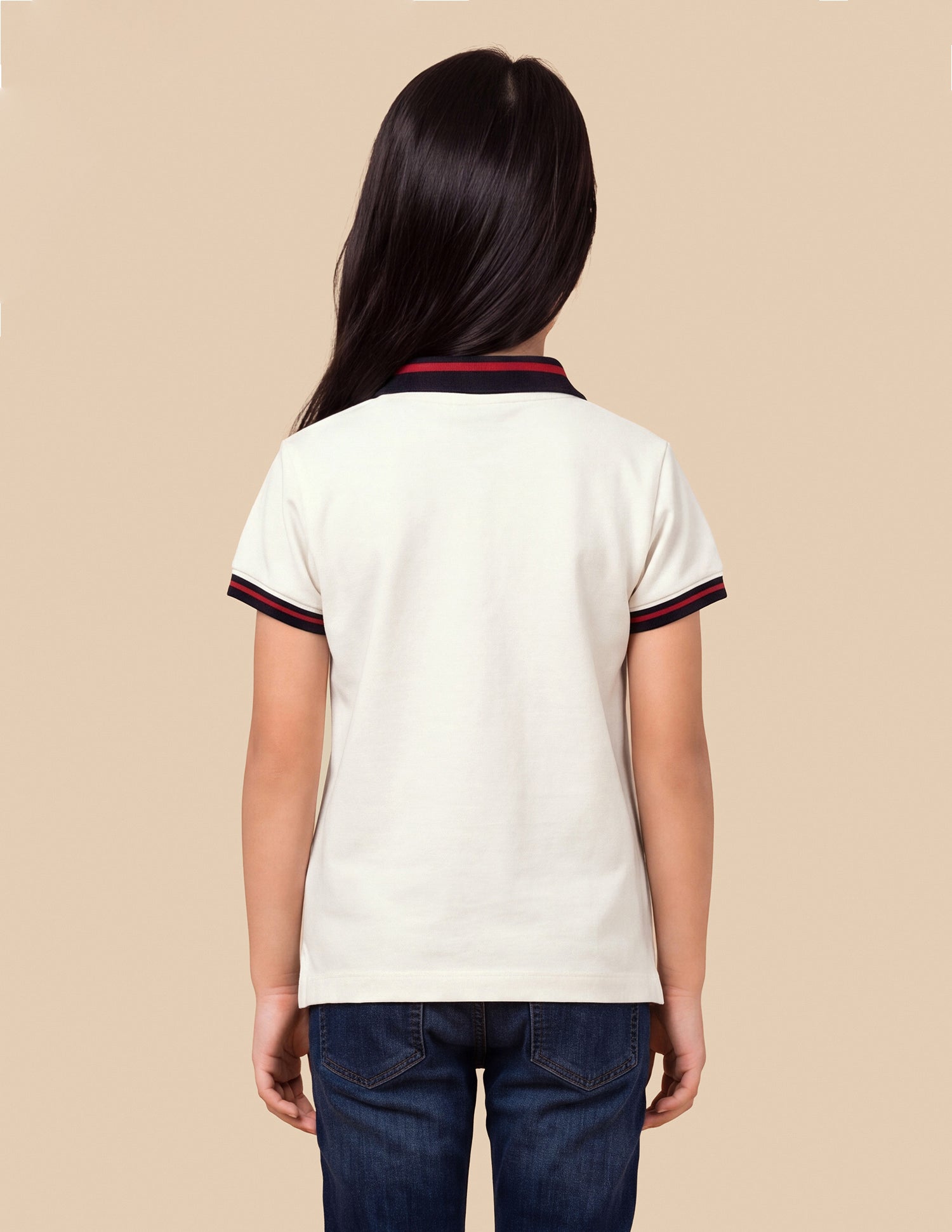 Solid Relaxed Fit Polo Shirt Snow White - U.S. Polo Assn. India | Large