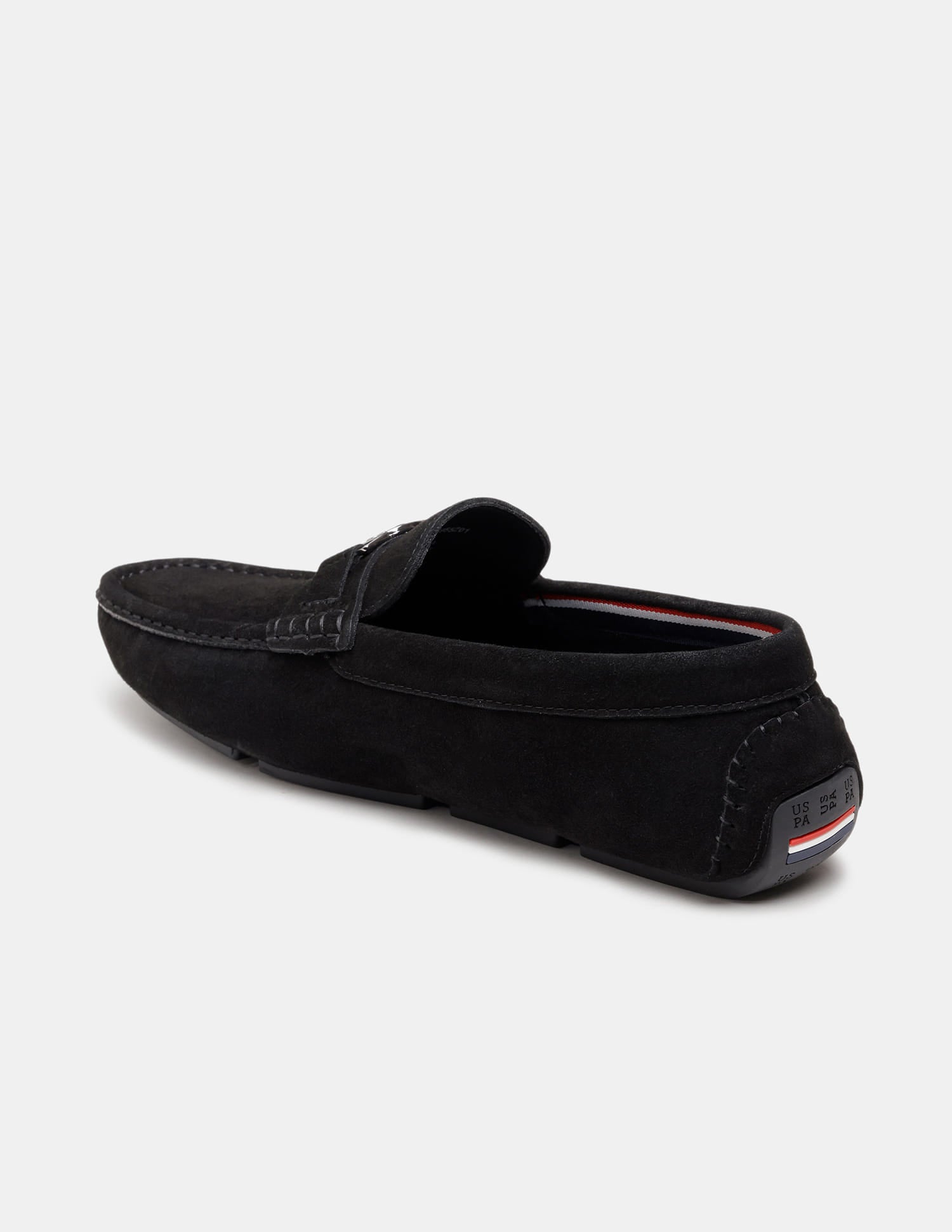 Men Torin Slip-Ons Suede Loafers Black - U.S. Polo Assn. India | Large