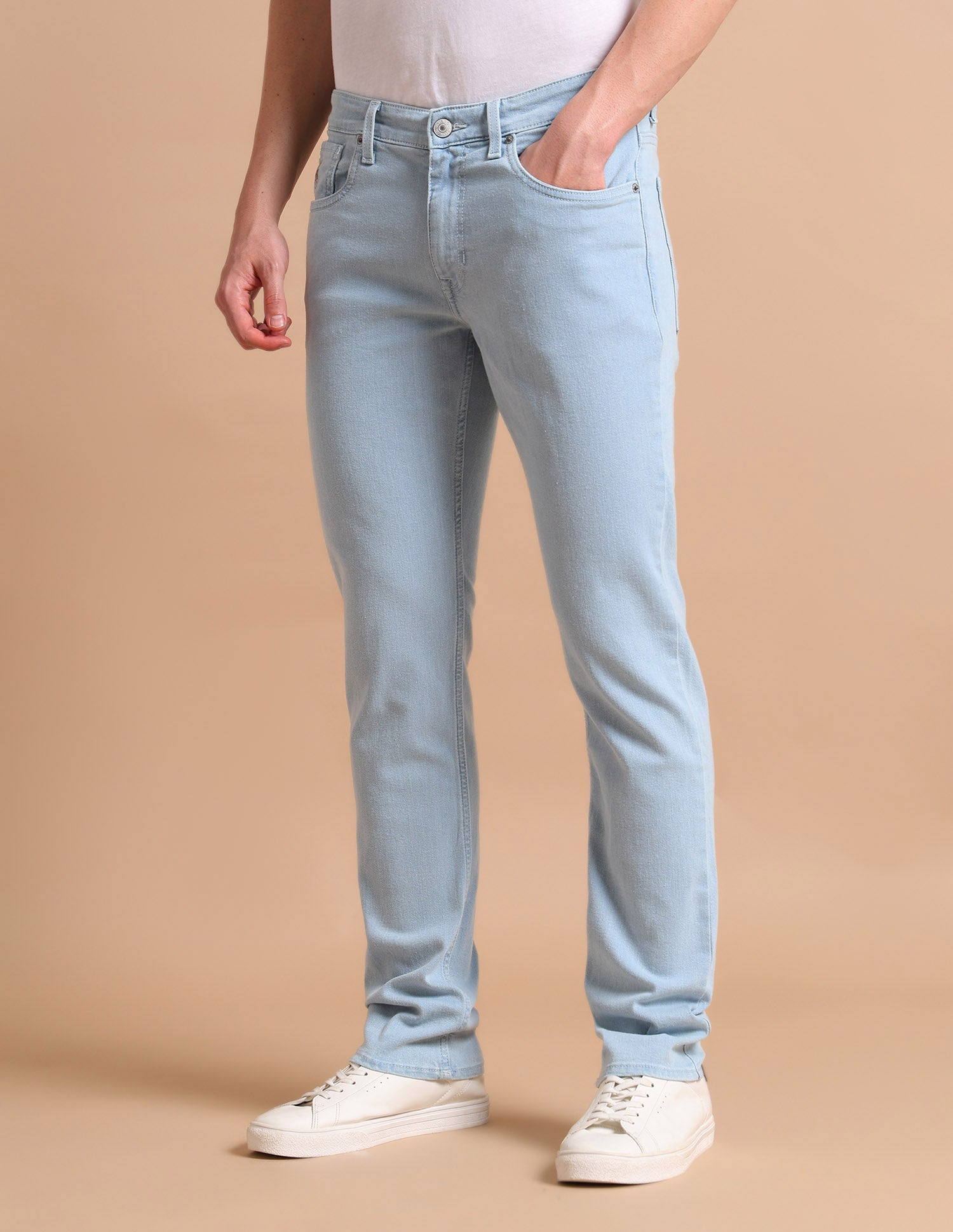 Brandon Slim Tapered Fit Blue Jeans Blue - U.S. POLO ASSN. | Large