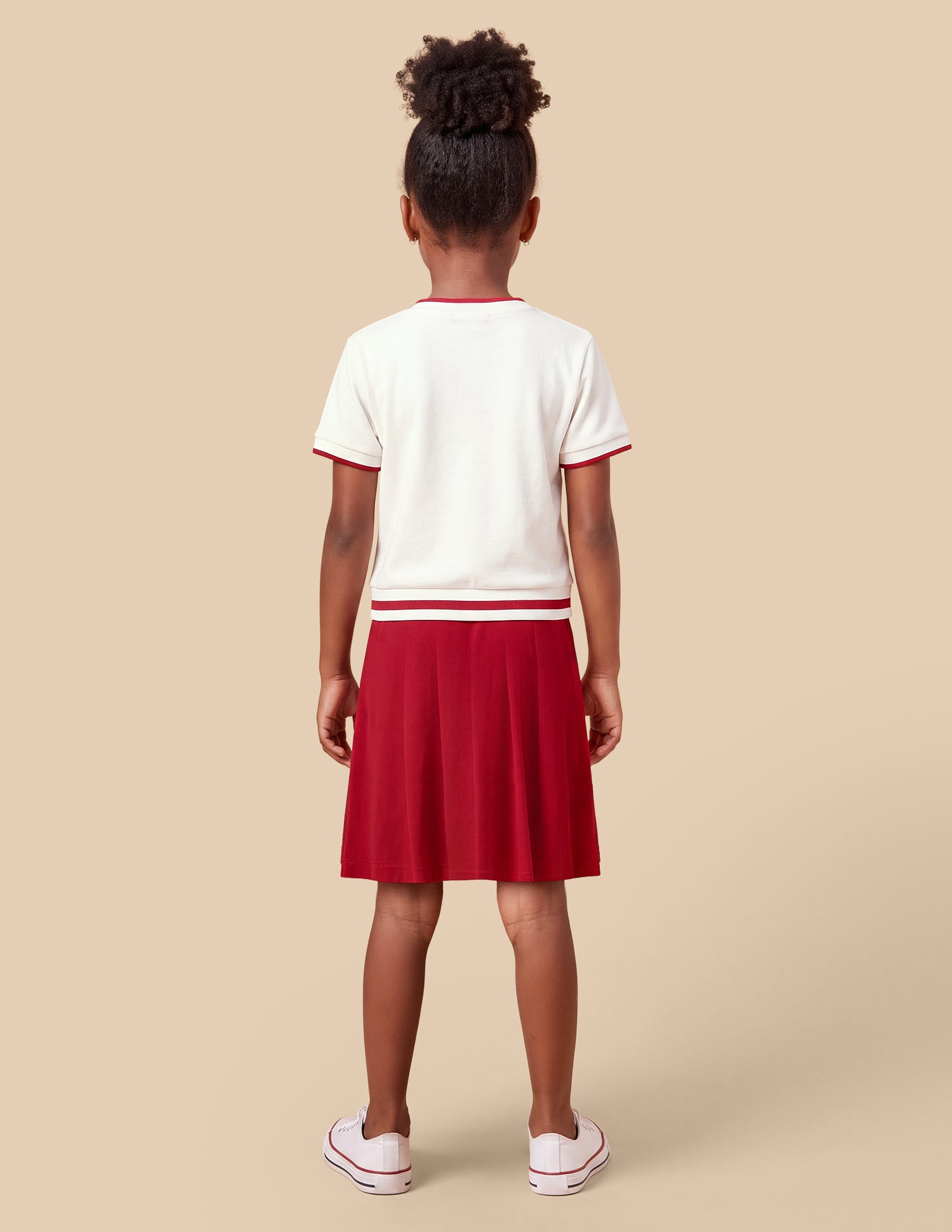 Colourblocked Relaxed Fit T-Shirt Dress Red - U.S. Polo Assn. India | Large