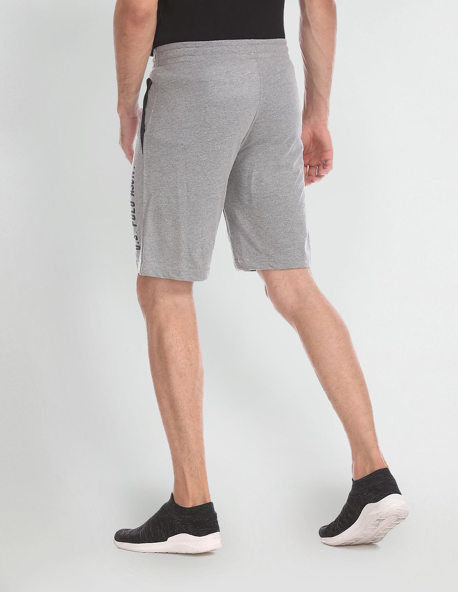Comfort Fit Cotton Polyester I668 Shorts - Pack Of 1 Grey - U.S. POLO ASSN. | Large