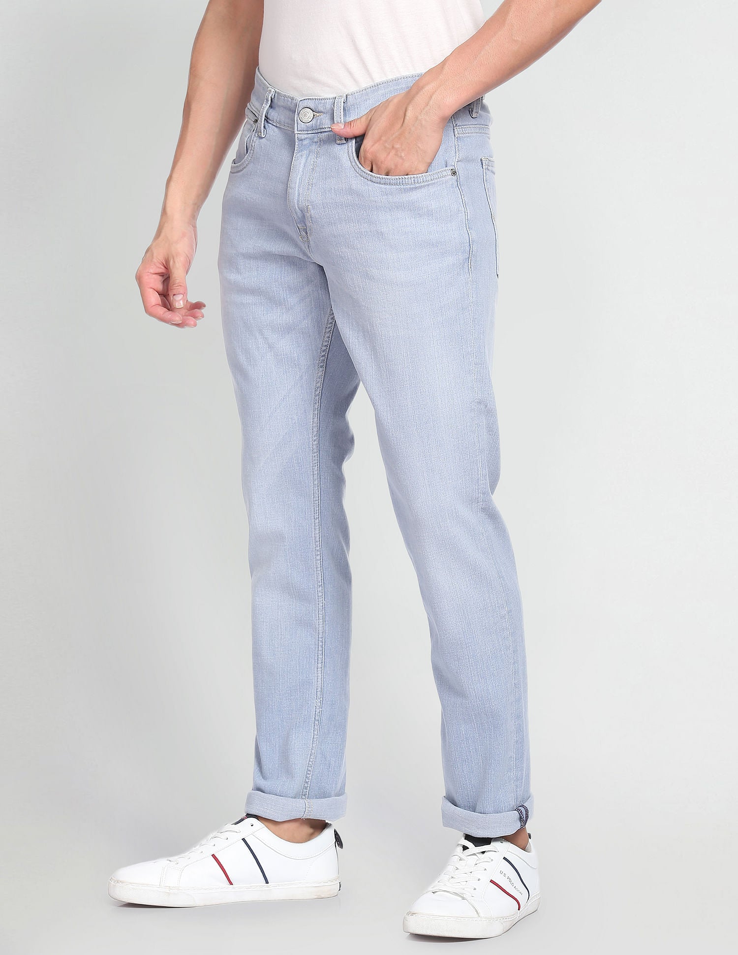 Brandon Americana Premium Jeans Light Blue - U.S. Polo Assn. India | Large