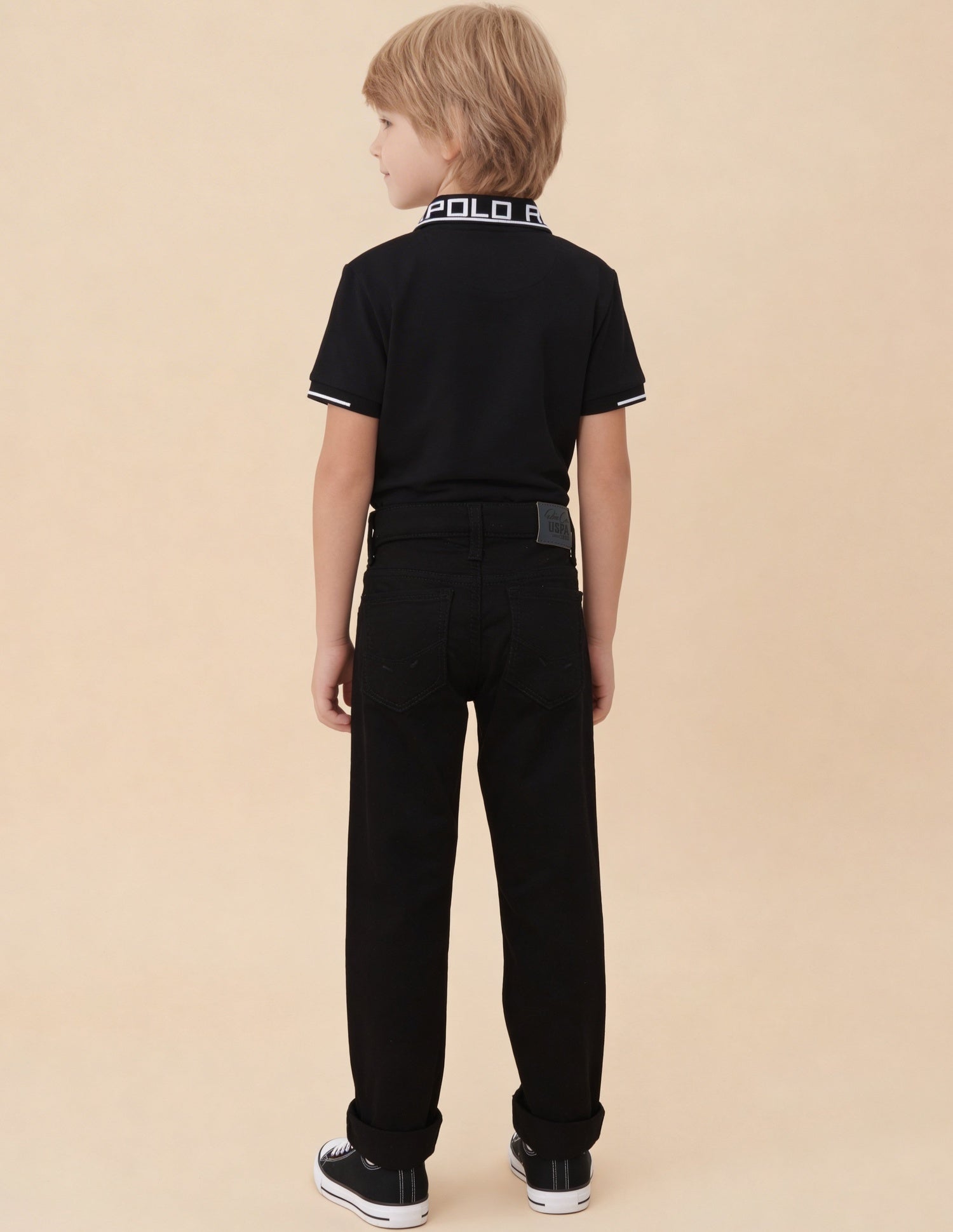 Mid Rise Relaxed Fit Jeans Black - U.S. Polo Assn. India | Large
