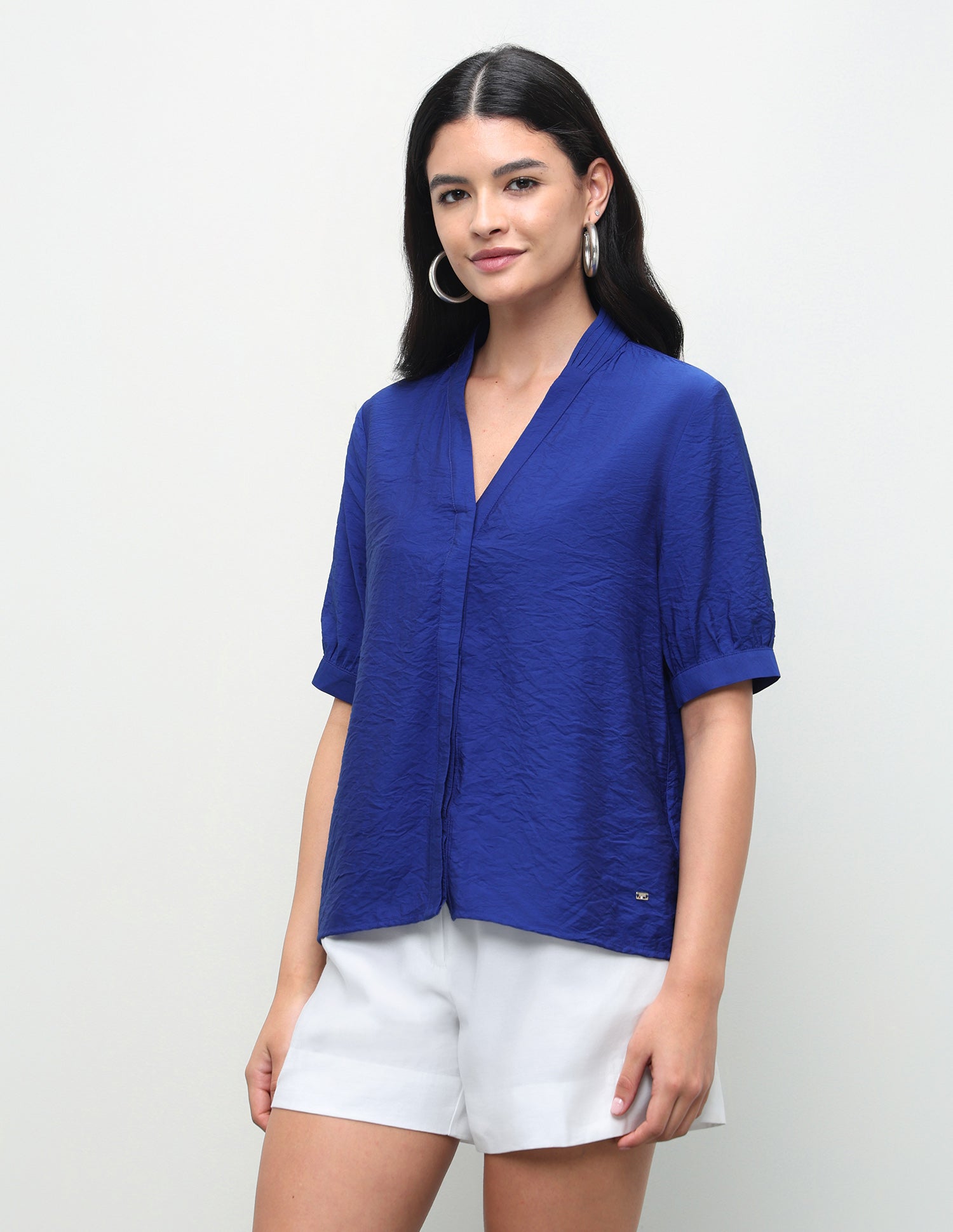 Solid Regular Fit Top Blue - U.S. Polo Assn. India | Large