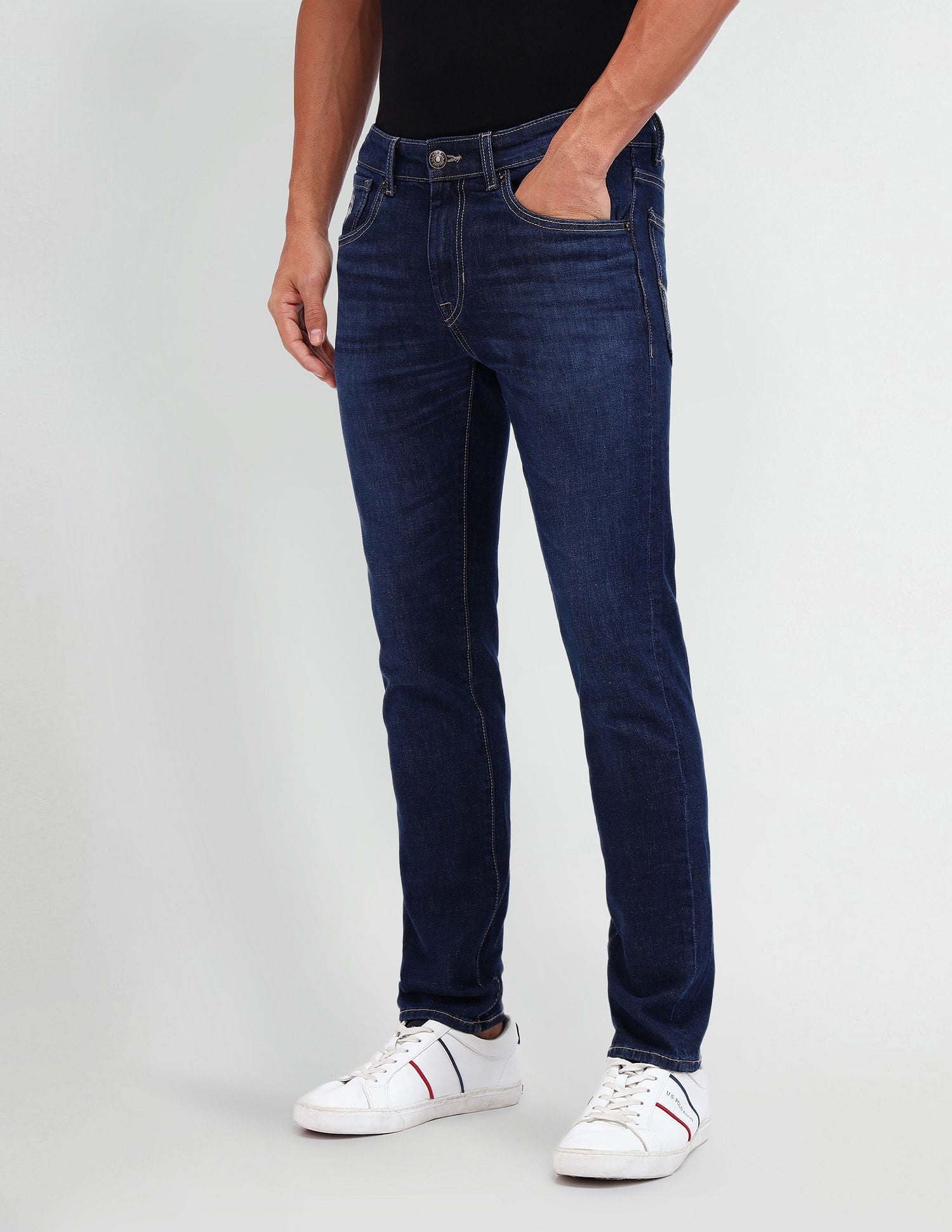 Regallo Skinny Fit Jeans Blue - U.S. Polo Assn. India | Large