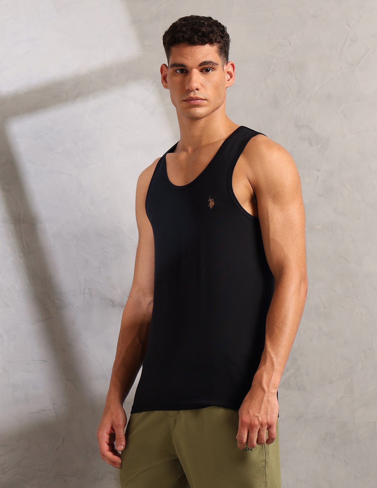 Moisture Wicking Comfort Fit PV003 Vest - Pack Of 1 Black - U.S. POLO ASSN. | Large