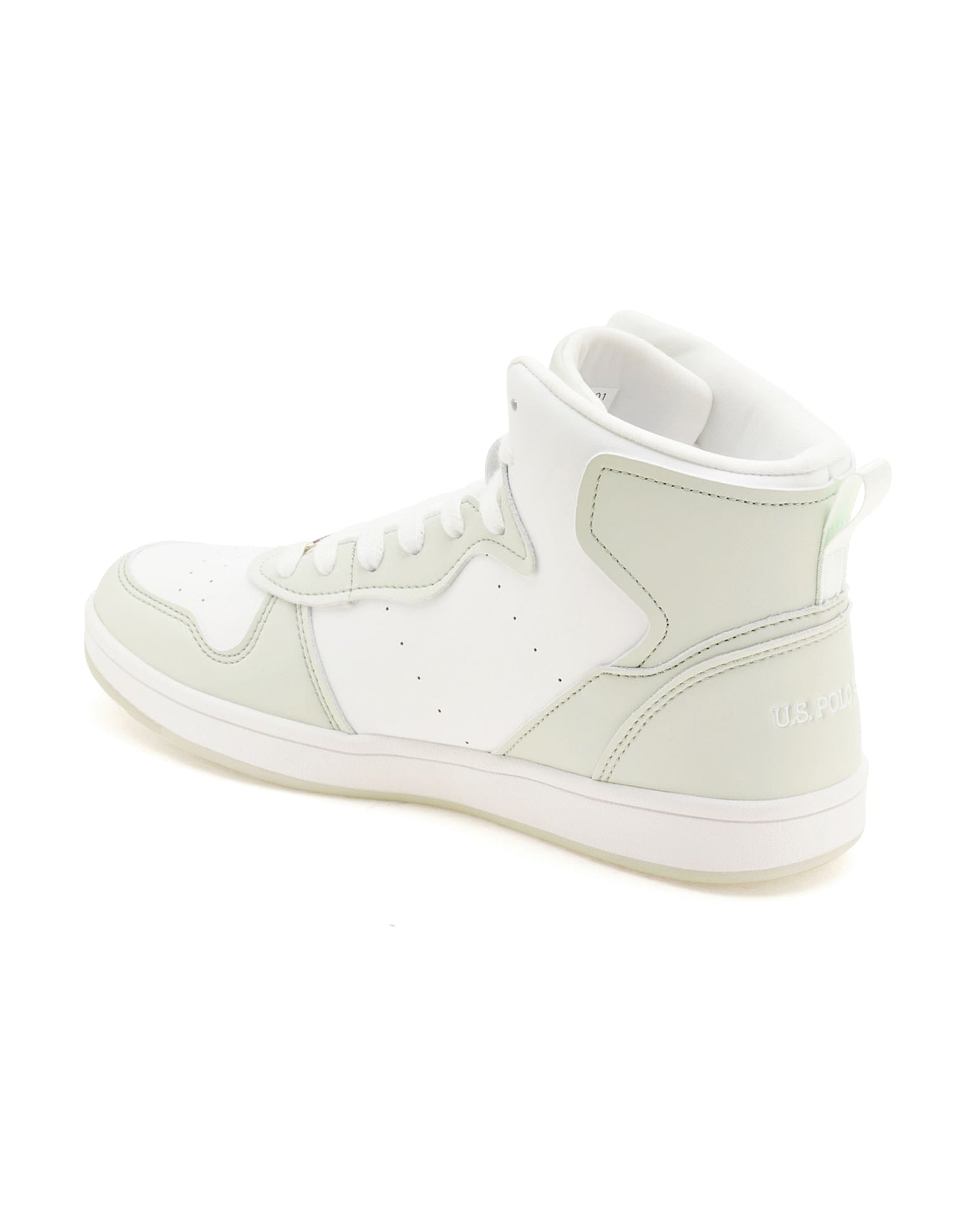 Women Colour Block Rowan Sneakers Light Green and White - U.S. Polo Assn. India | Large