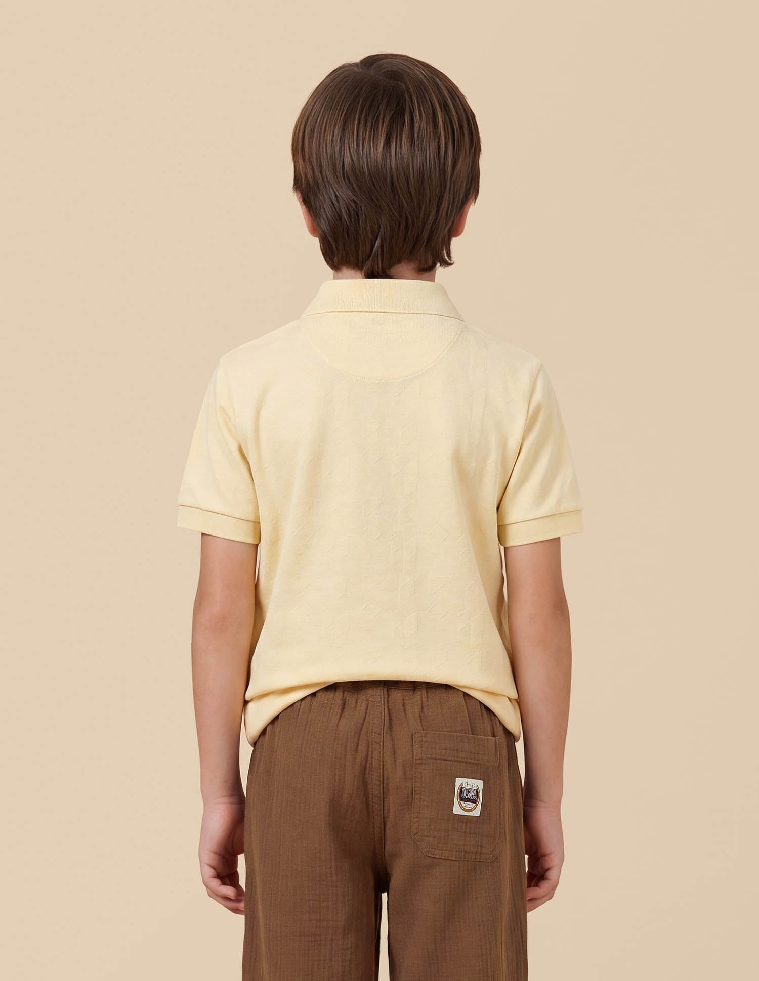 Relaxed Fit Crinkle Trousers Brown - U.S. Polo Assn. India | Large