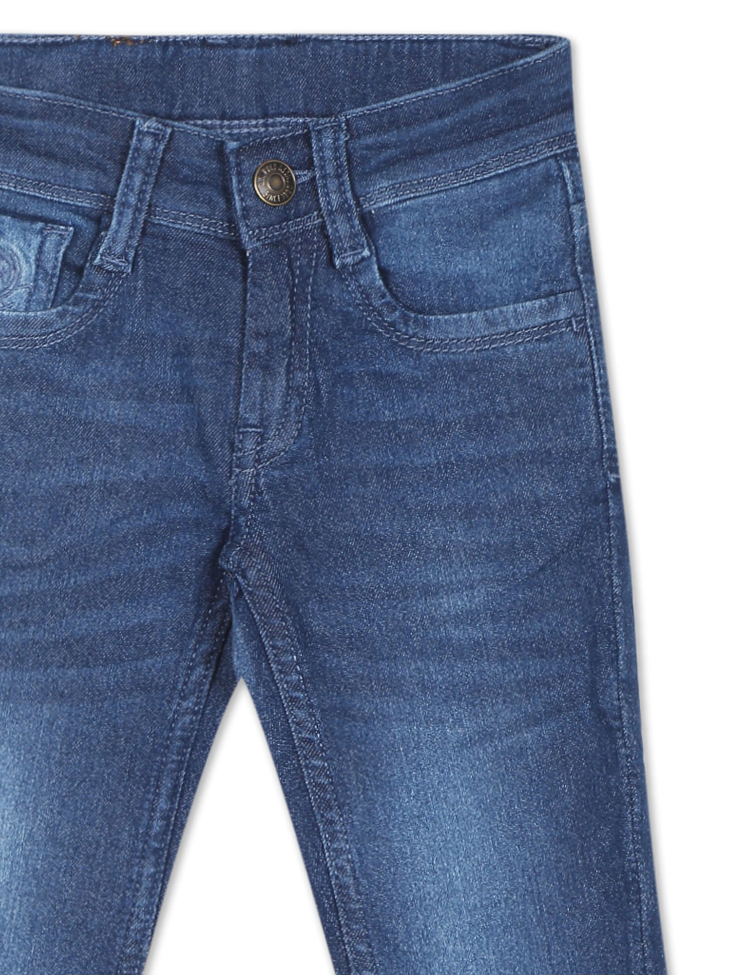 Boys Blue Slim Fit Stone Wash Jeans Blue - U.S. Polo Assn. India | Large