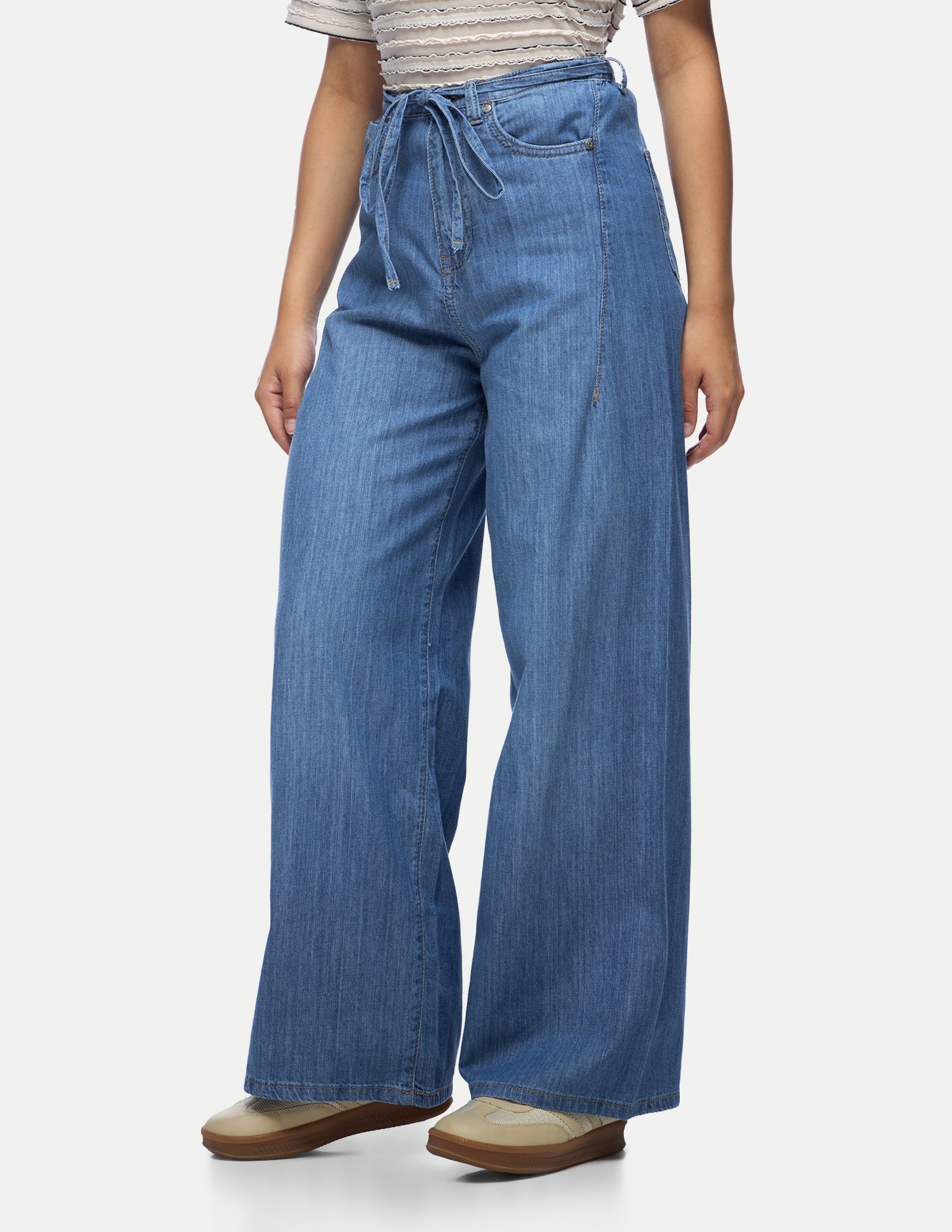 Baggy Fit Blue Light Weight Jeans Blue - U.S. Polo Assn. India | Large