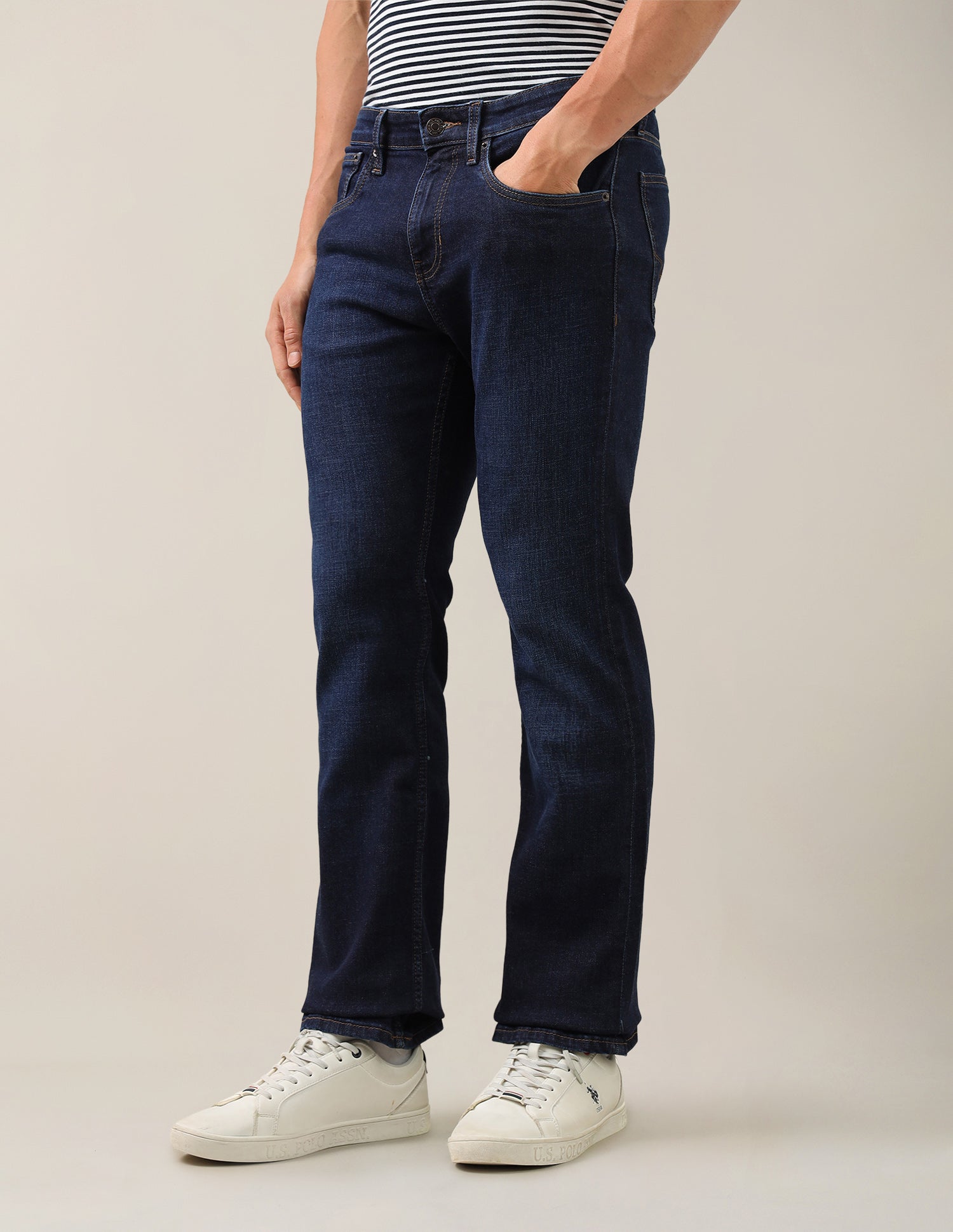 Blake Slim Bootcut Fit Blue Jeans Dark Blue - U.S. Polo Assn. India | Large