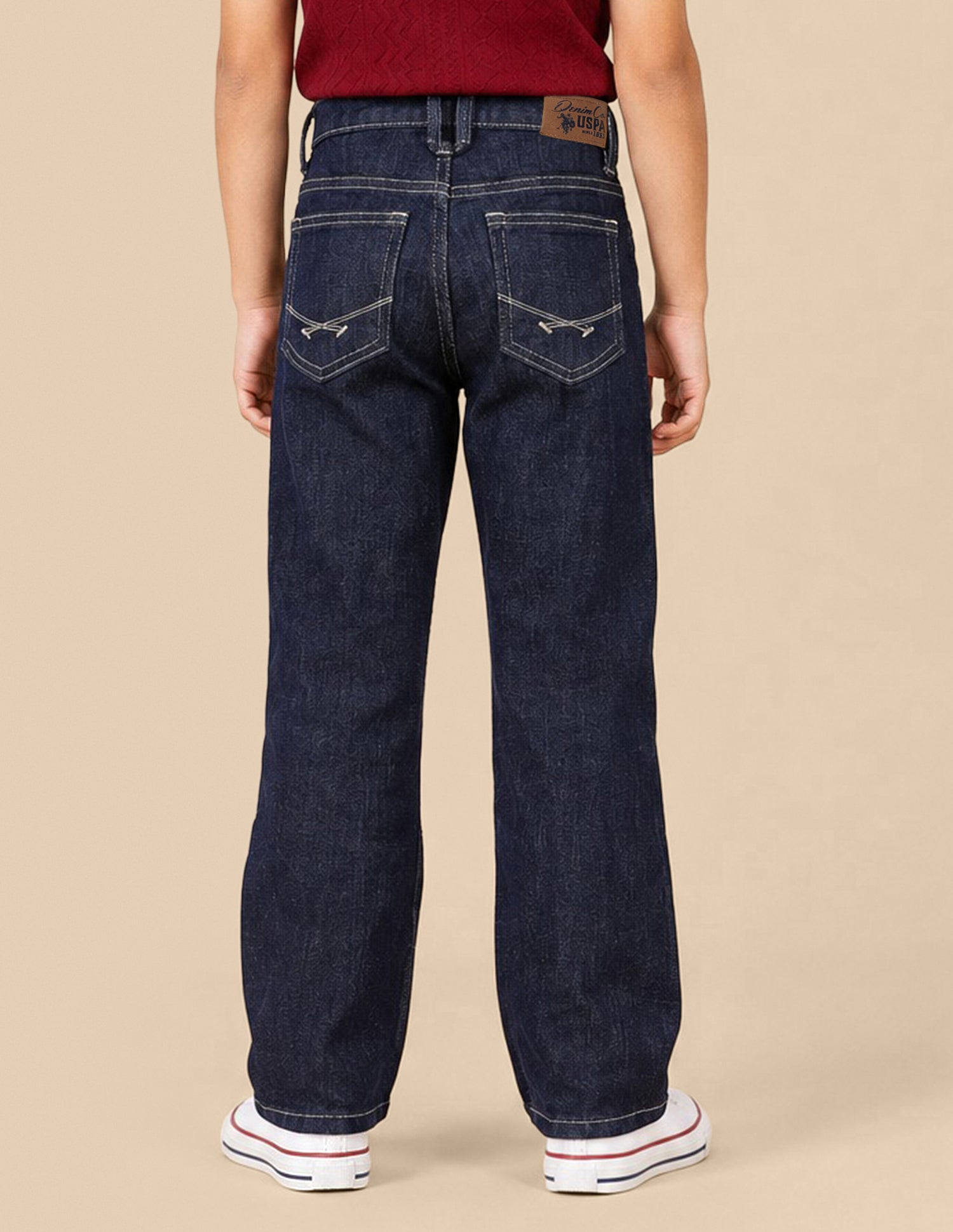 Connor Bootcut Fit Blue Jeans Rinse Blue - U.S. Polo Assn. India | Large