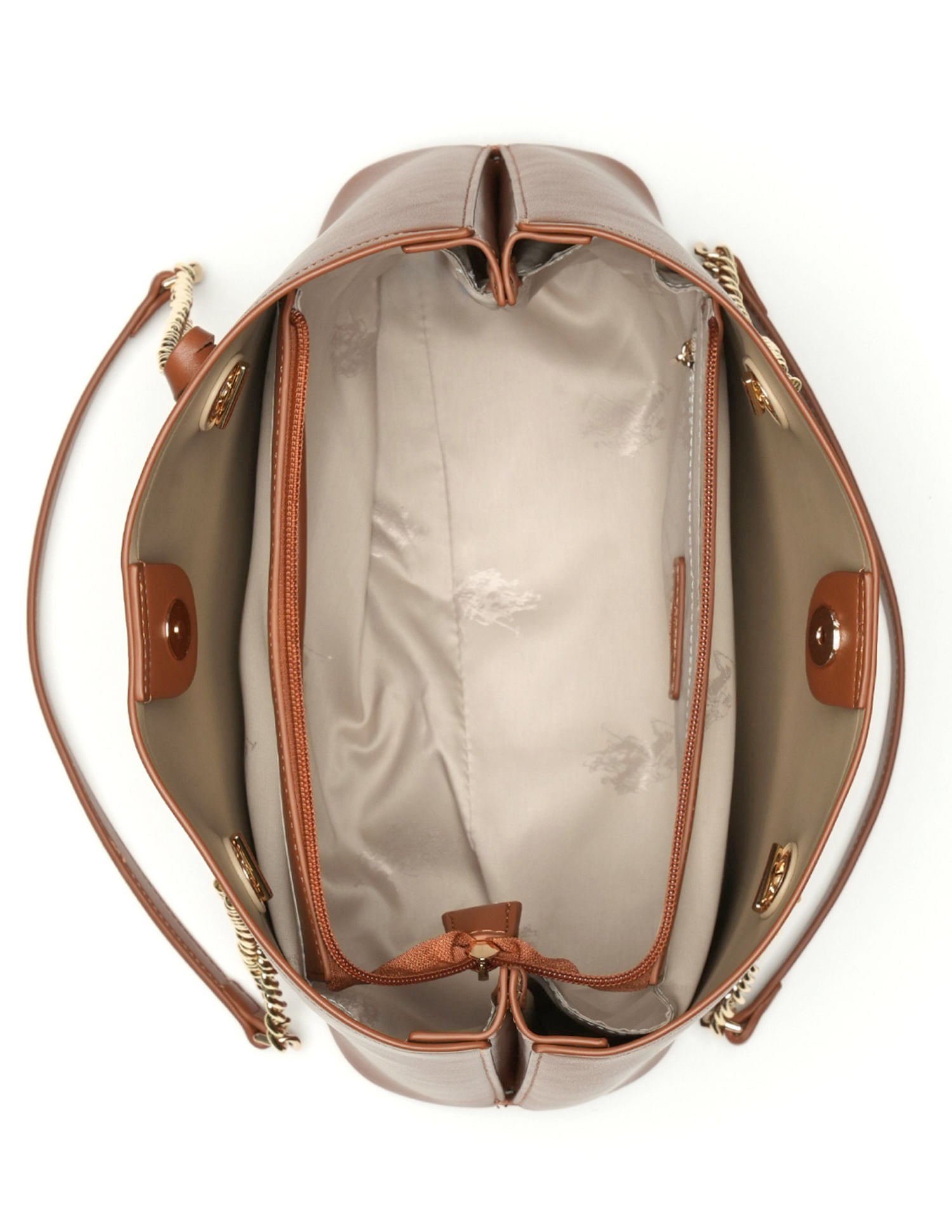 Gabby Solid Tote Bag Tan - U.S. POLO ASSN. | Large