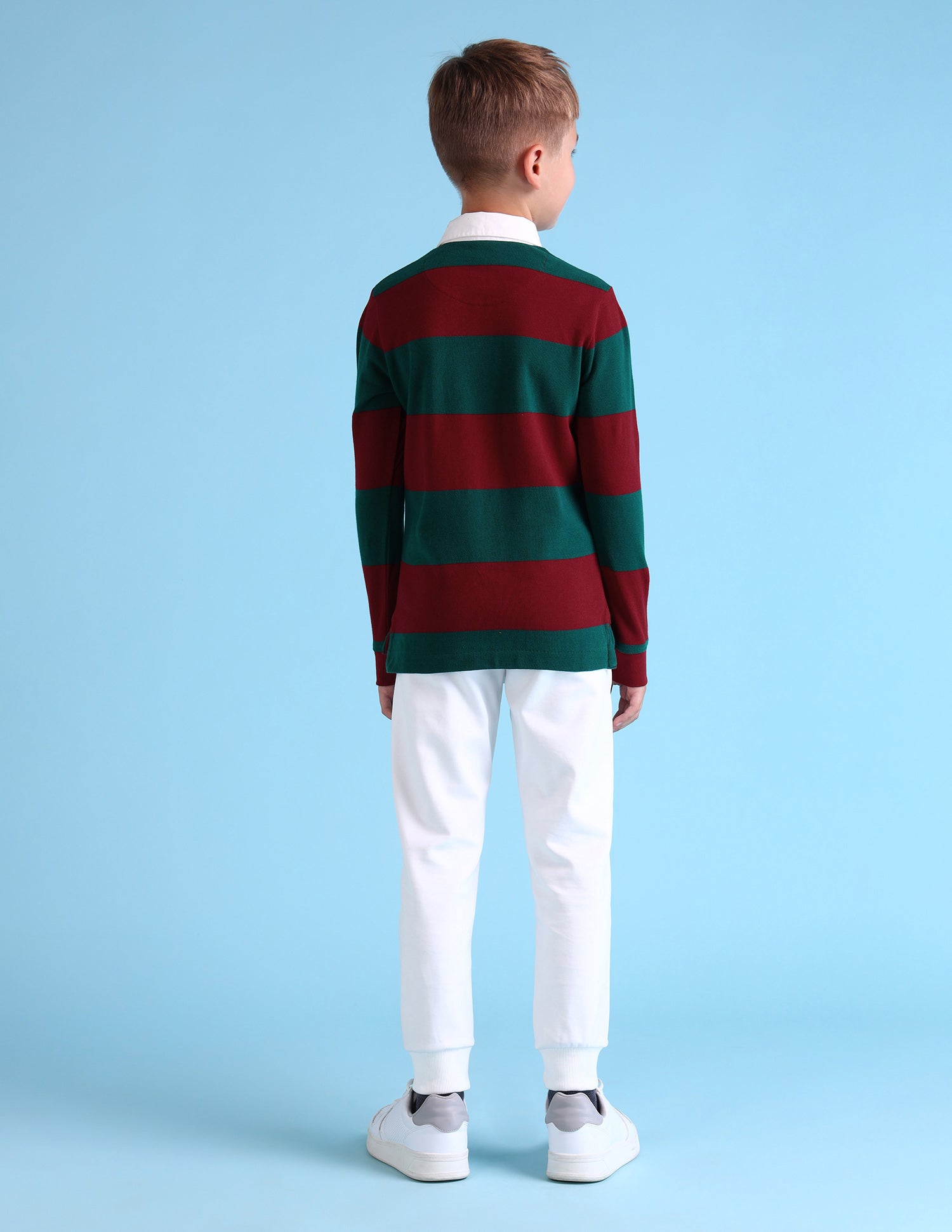 Boys Colourblock Pattern Regular Fit Polo Shirt Botanical Garden - U.S. POLO ASSN. | Large