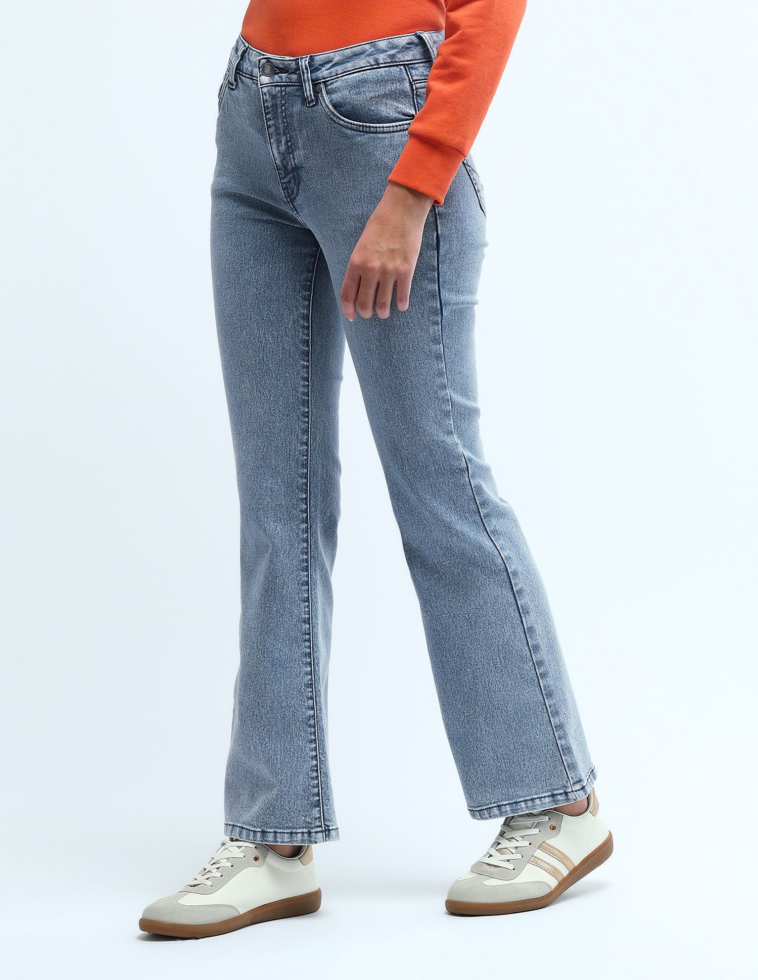 Mid Rise Regular Bootcut Jeans Blue - U.S. Polo Assn. India | Large
