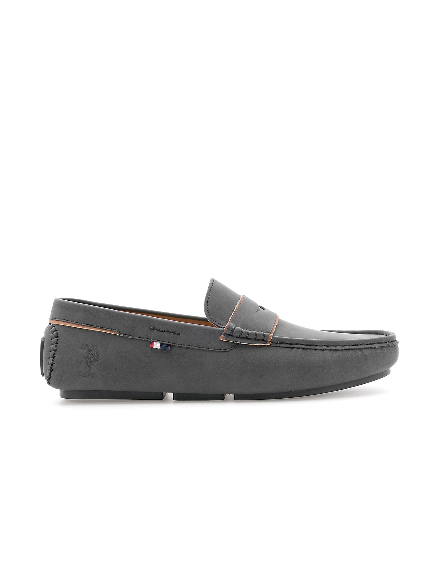Men Solid Mirano 4.0 Slip On Shoes Black - U.S. Polo Assn. India | Large