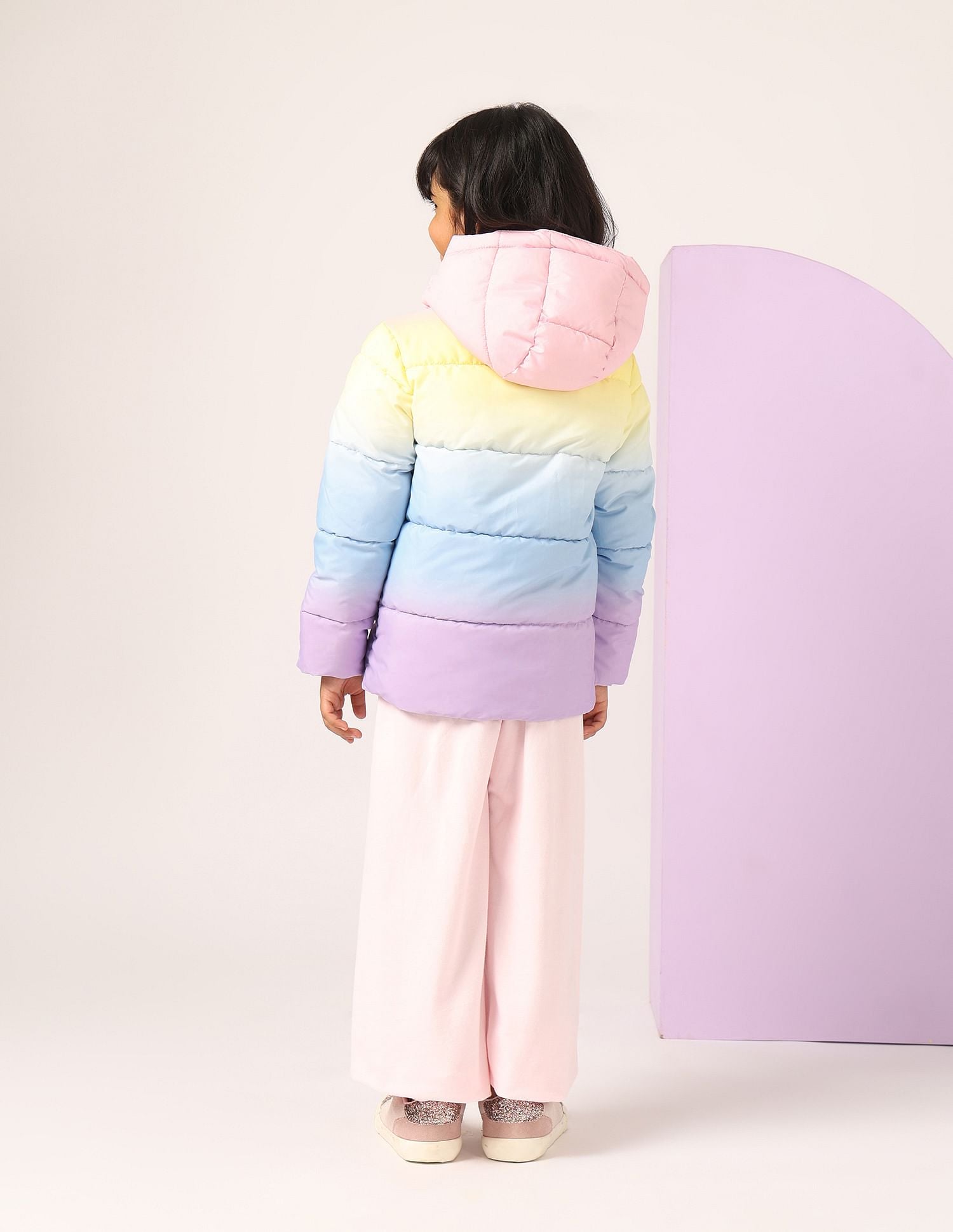 Girls Hooded Ombre Jacket Ombre - U.S. POLO ASSN. | Large