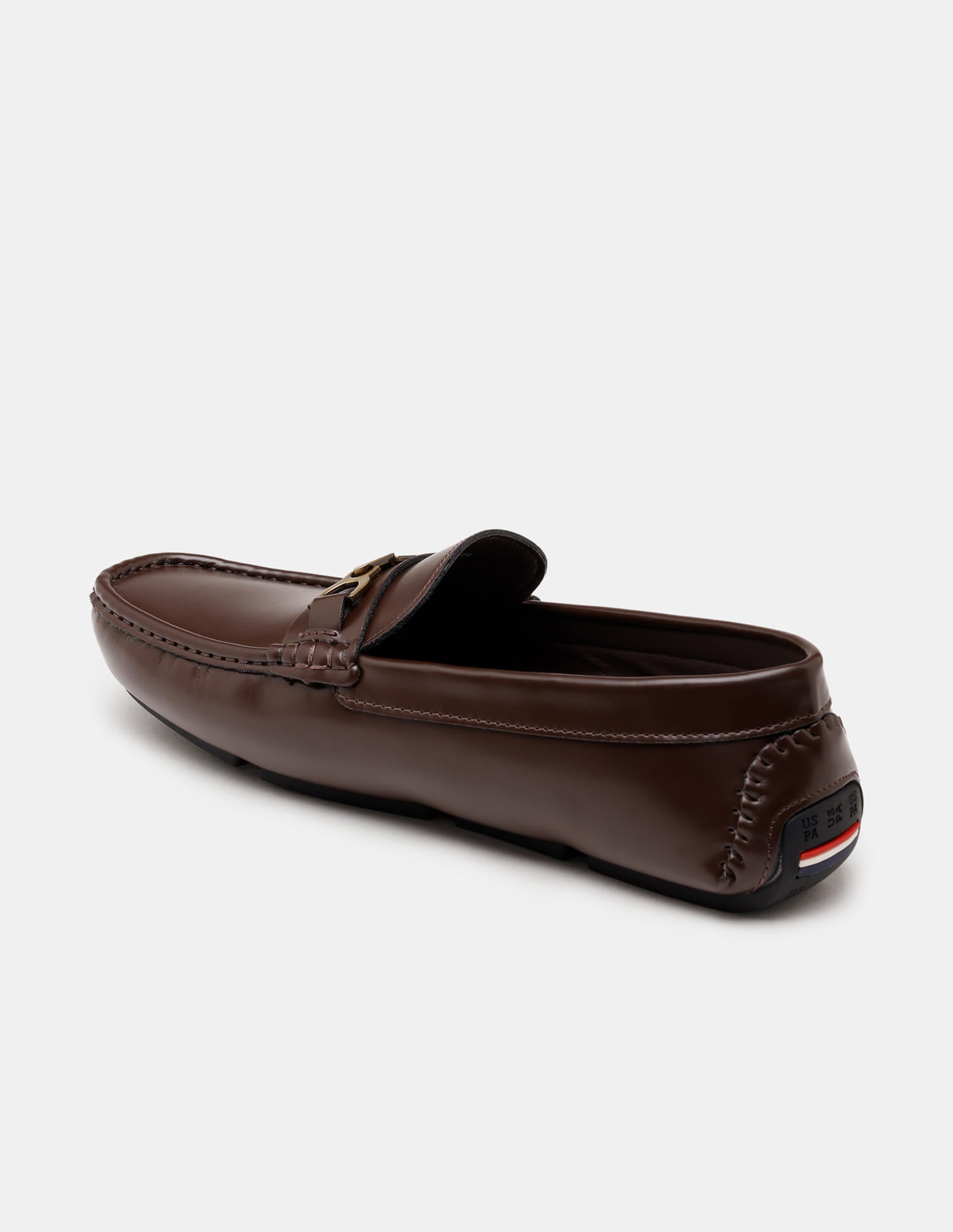 Men Tatum Slip-Ons Glossy Loafers Brown - U.S. Polo Assn. India | Large