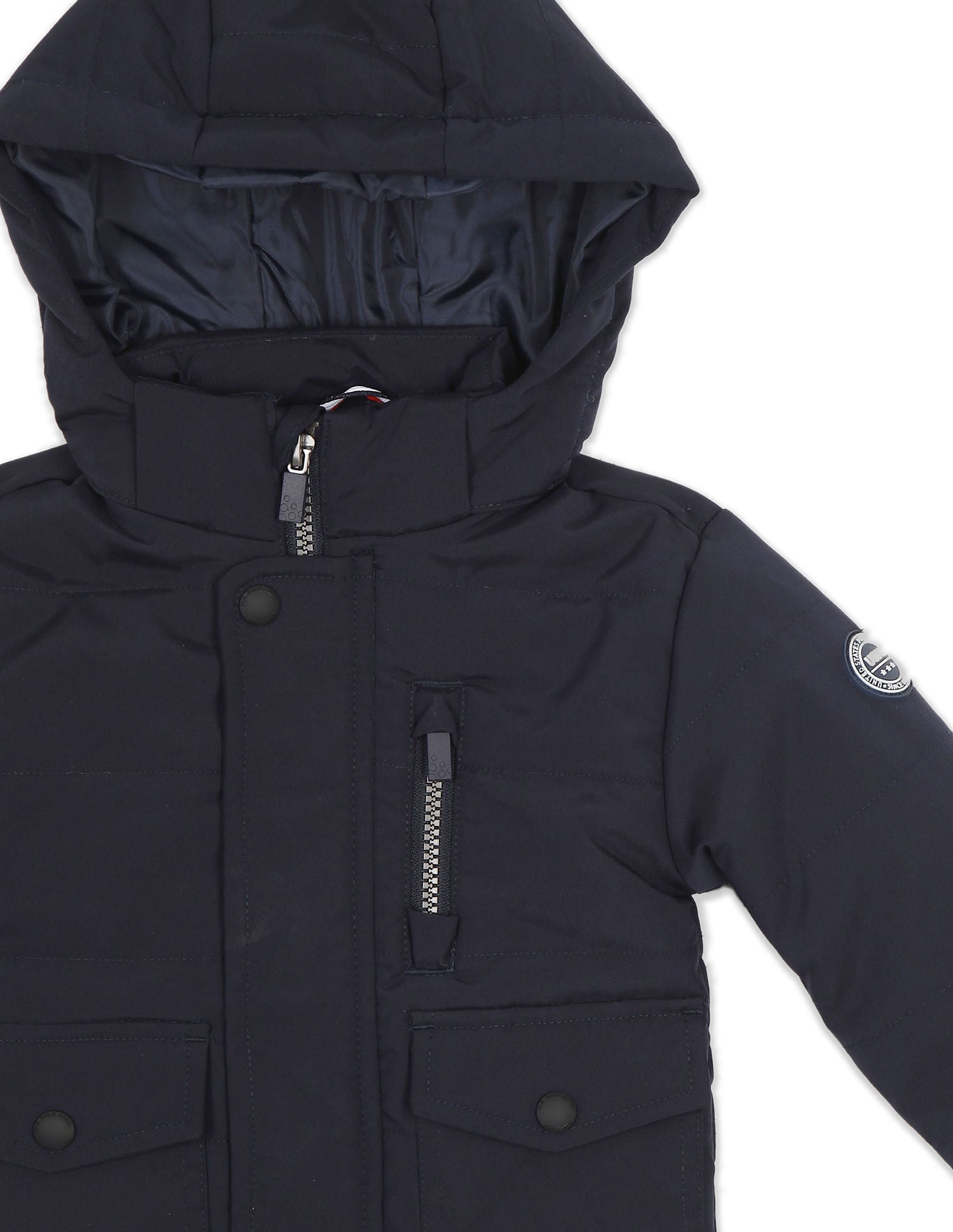 Long Sleeve Solid Hooded Jacket Navy - U.S. POLO ASSN. | Large