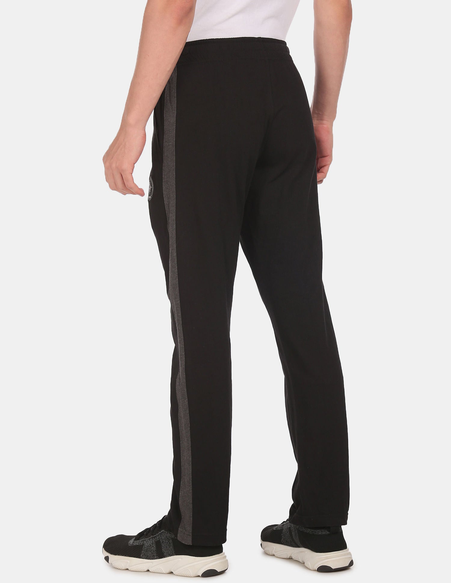 Comfort Fit Cotton Polyester I669 Lounge Track Pants - Pack Of 1 Black - U.S. POLO ASSN. | Large