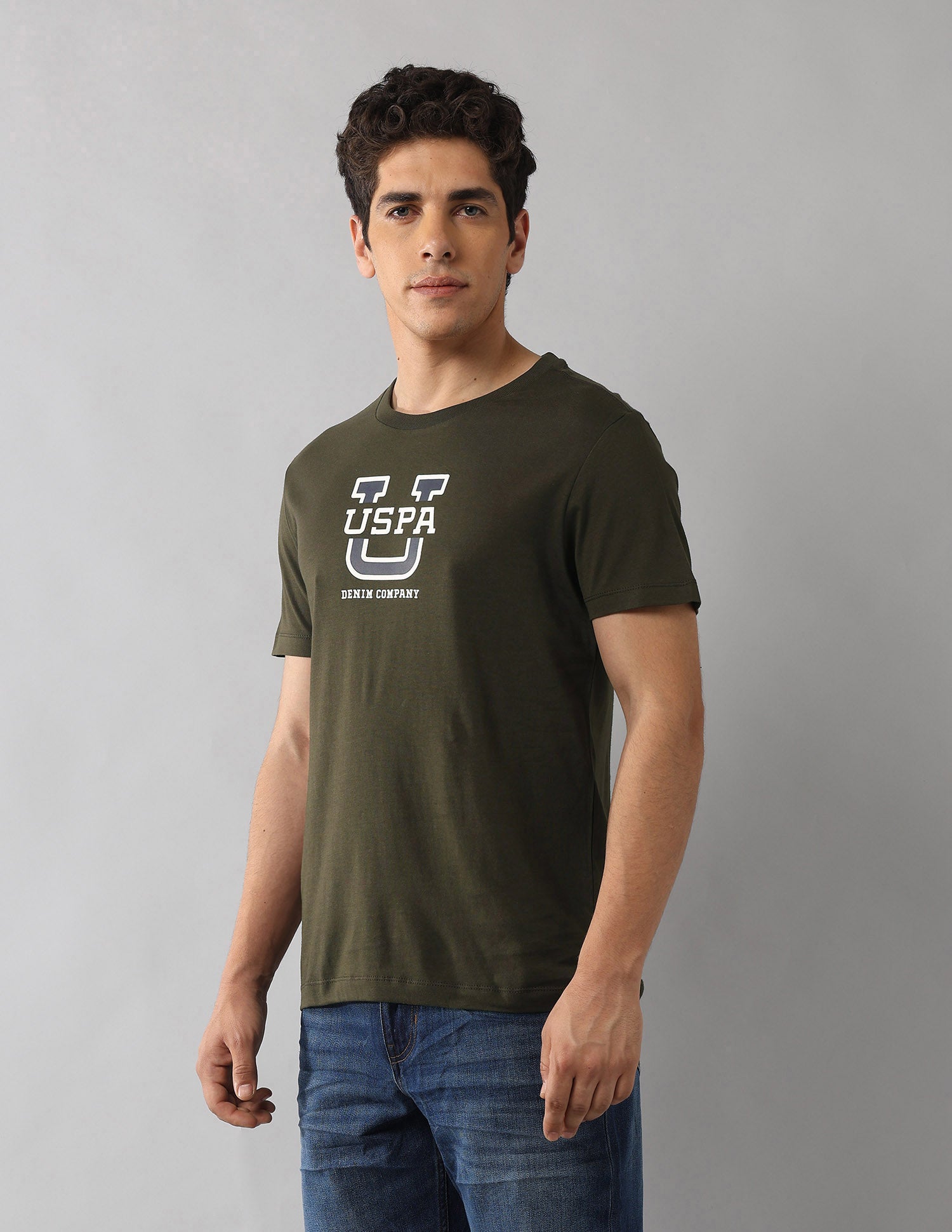 Muscle Fit Americana T-Shirt Olive - U.S. Polo Assn. India | Large