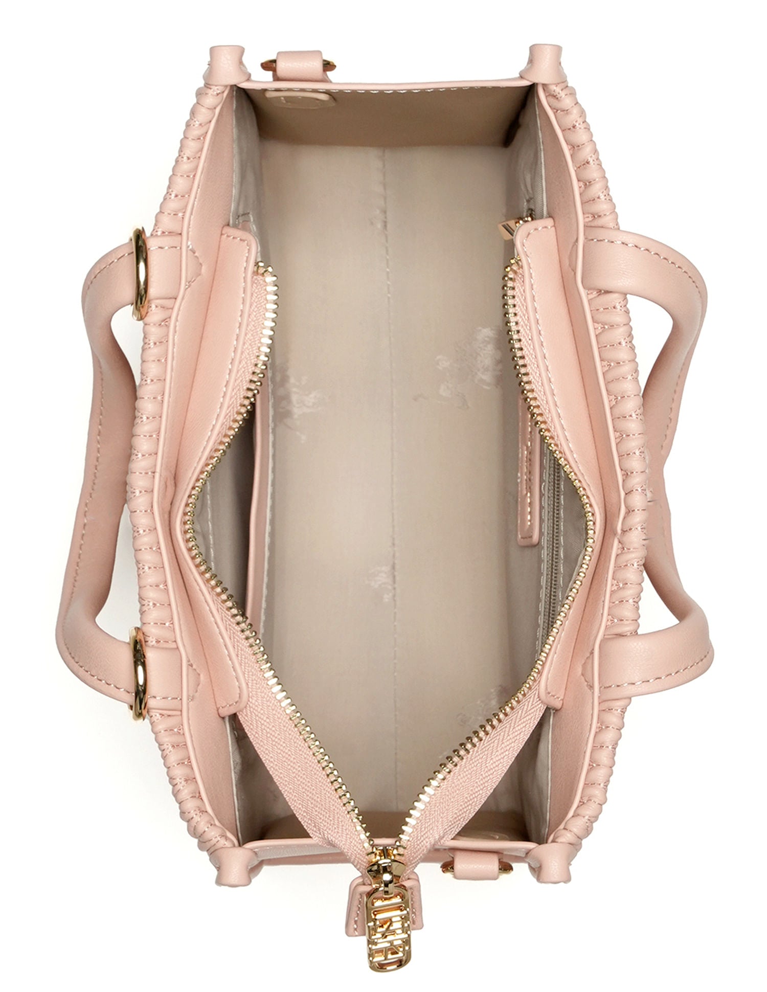 Chloe Textured Satchel Bag Nude - U.S. POLO ASSN. | Large