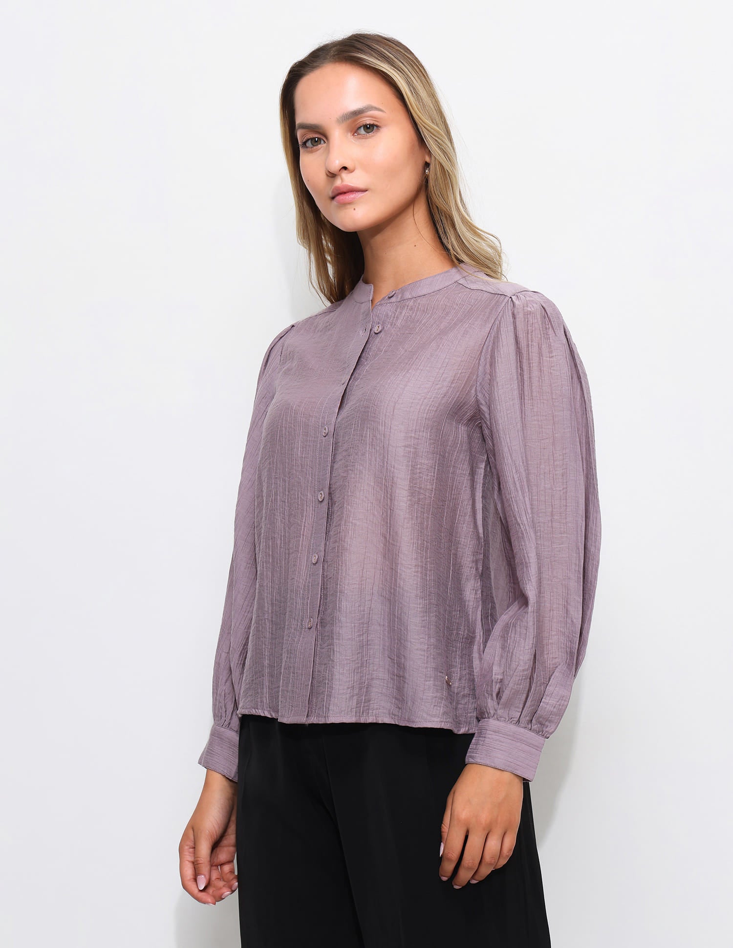 Solid Relaxed Fit Blouson Top Pink - U.S. Polo Assn. India | Large