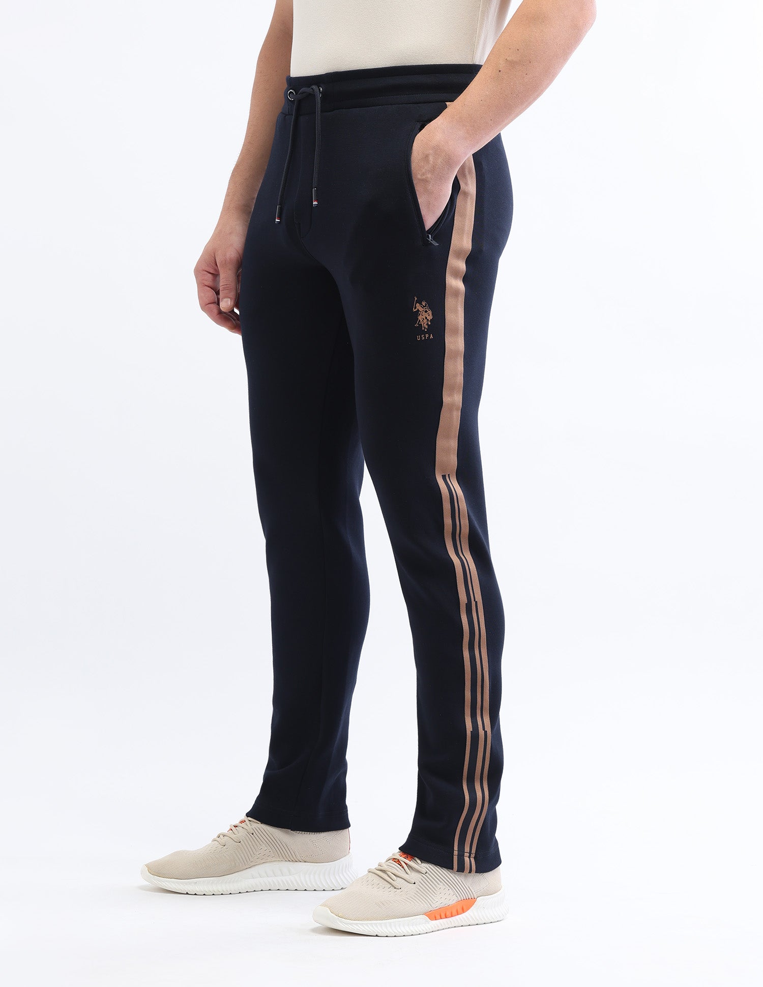 Slim Fit Gorpcore Track Pants Navy - U.S. Polo Assn. India | Large