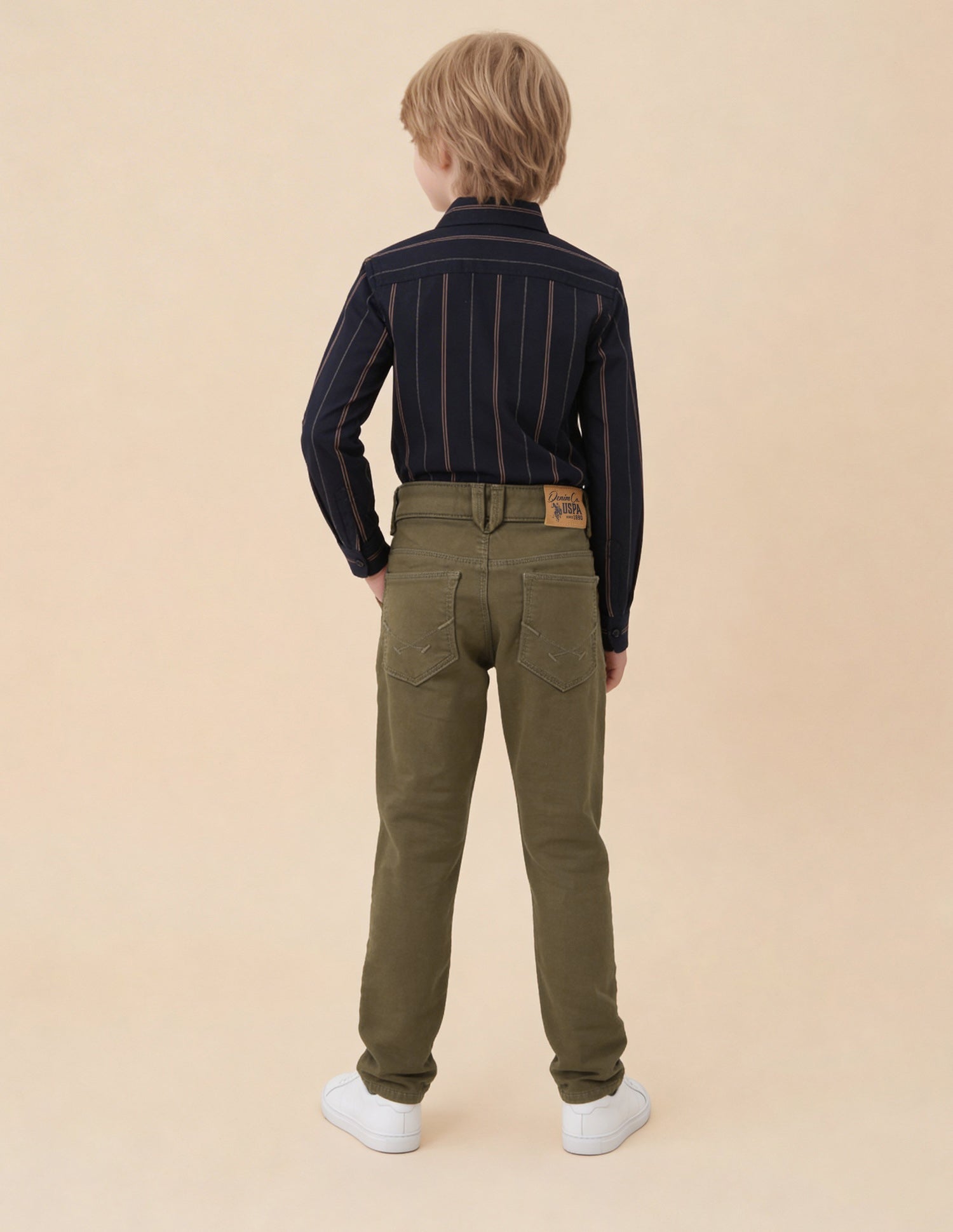 Mid Rise Slim Fit Jeans Khaki - U.S. Polo Assn. India | Large