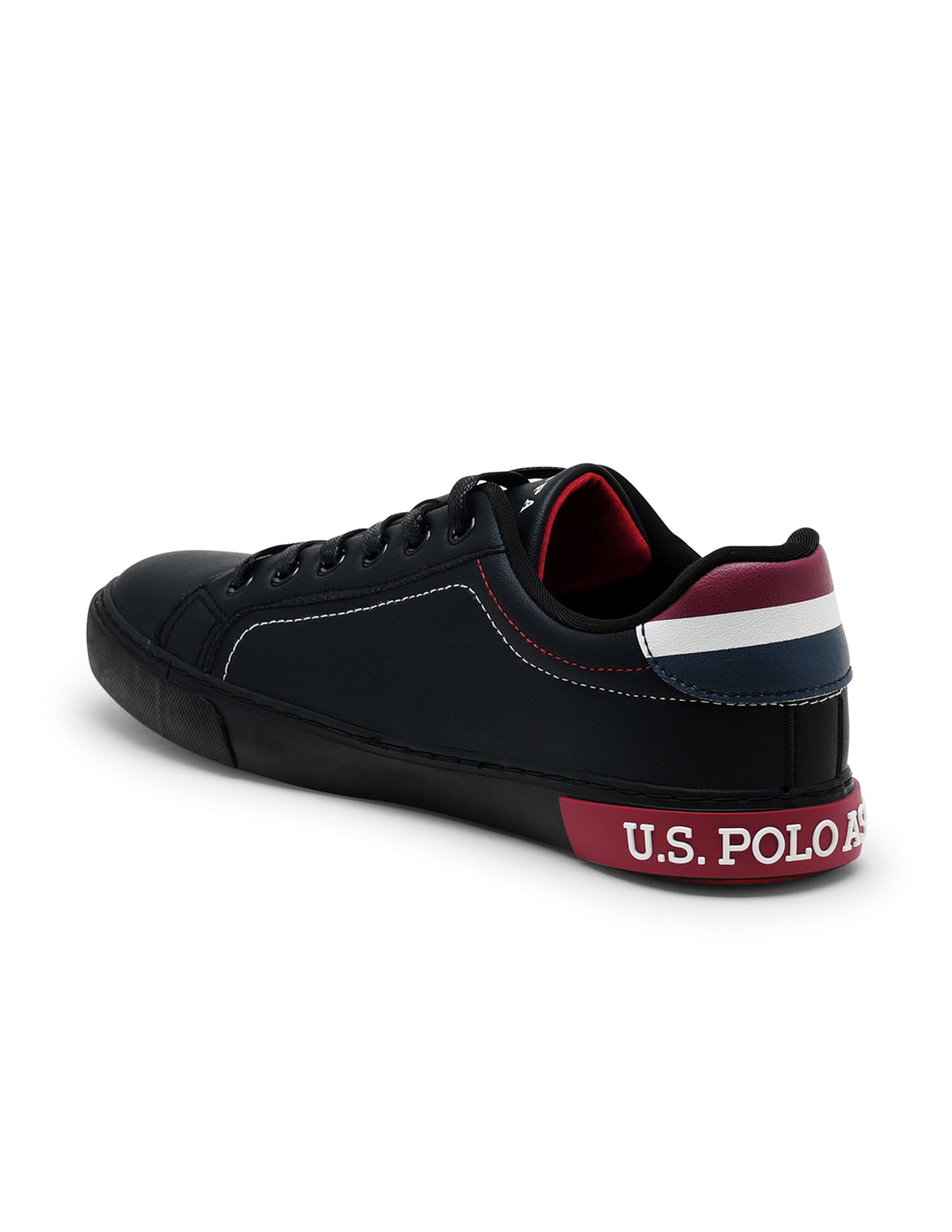 Men Round Toe Rojas 4.0 Sneakers Black - U.S. Polo Assn. India | Large