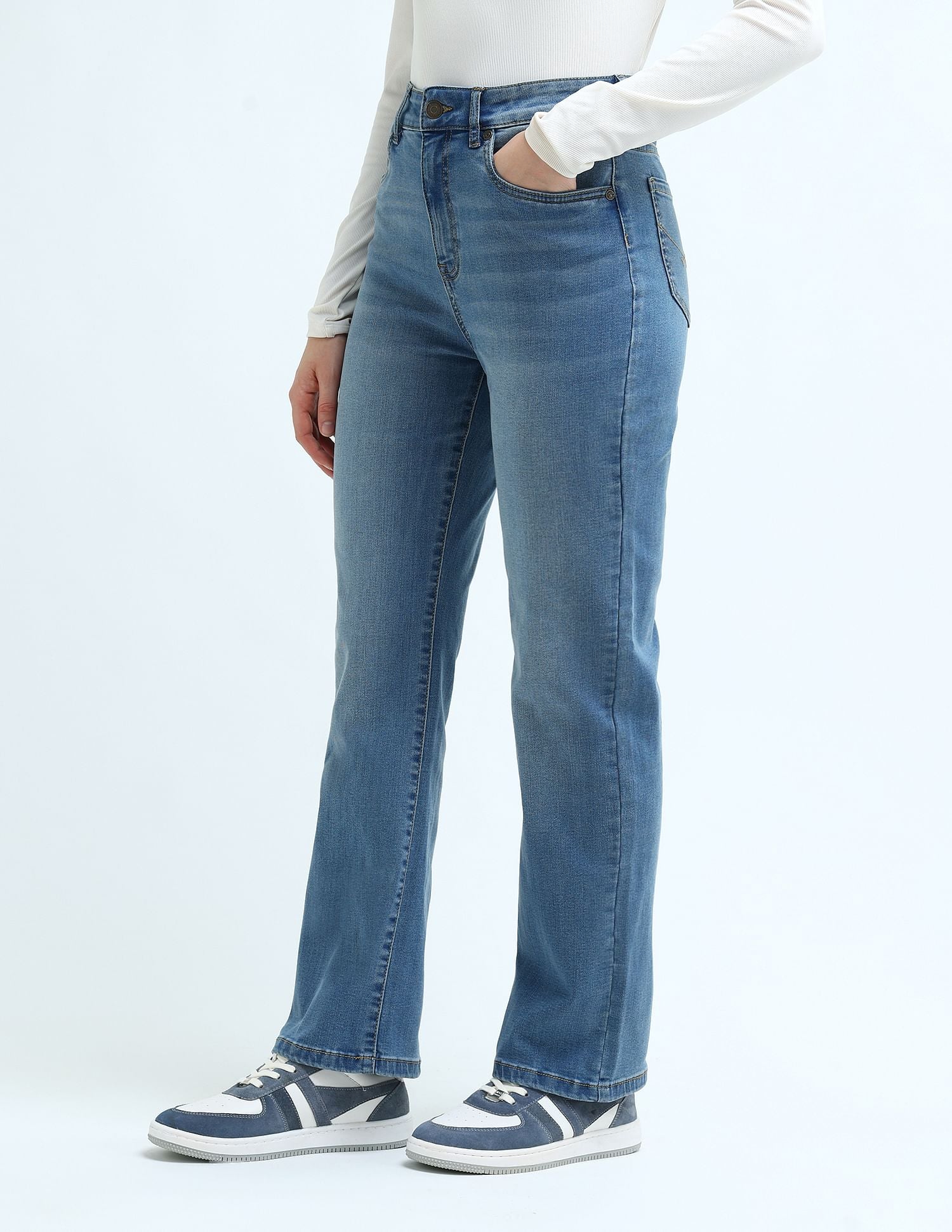 Straight Fit Mid Rise Jeans Blue - U.S. Polo Assn. India | Large