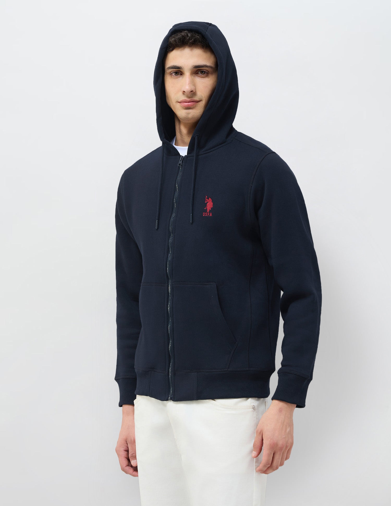 Solid Regular Fit Sweatshirt Navy - U.S. POLO ASSN. | Large