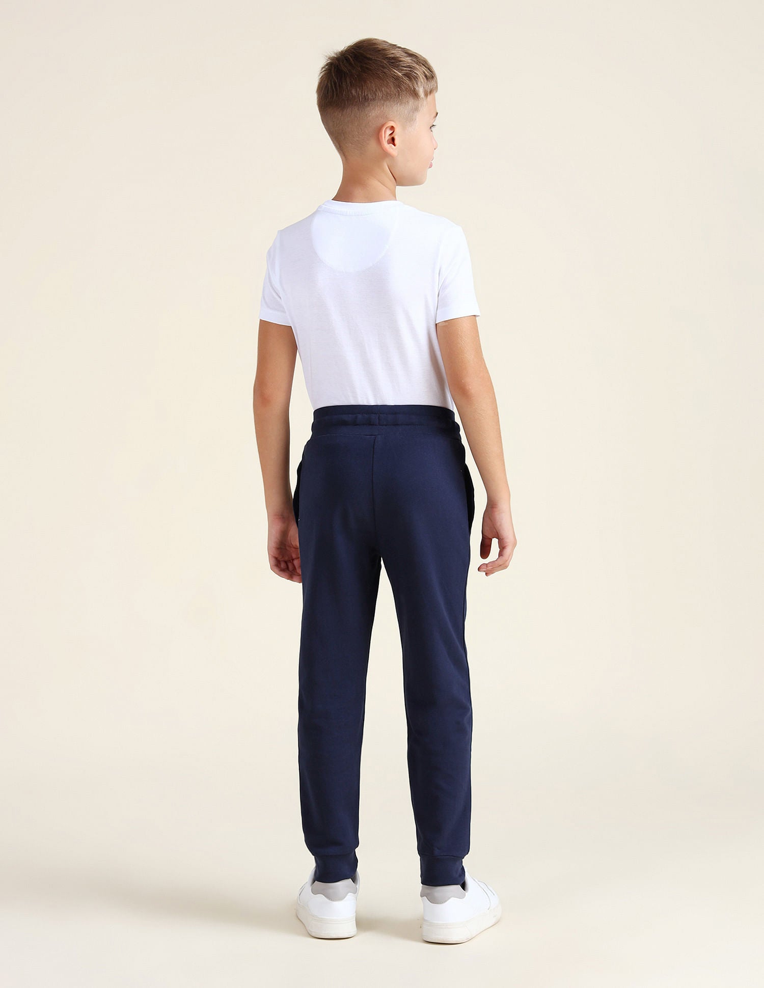 Regular Fit Solid Joggers Navy - U.S. POLO ASSN. | Large