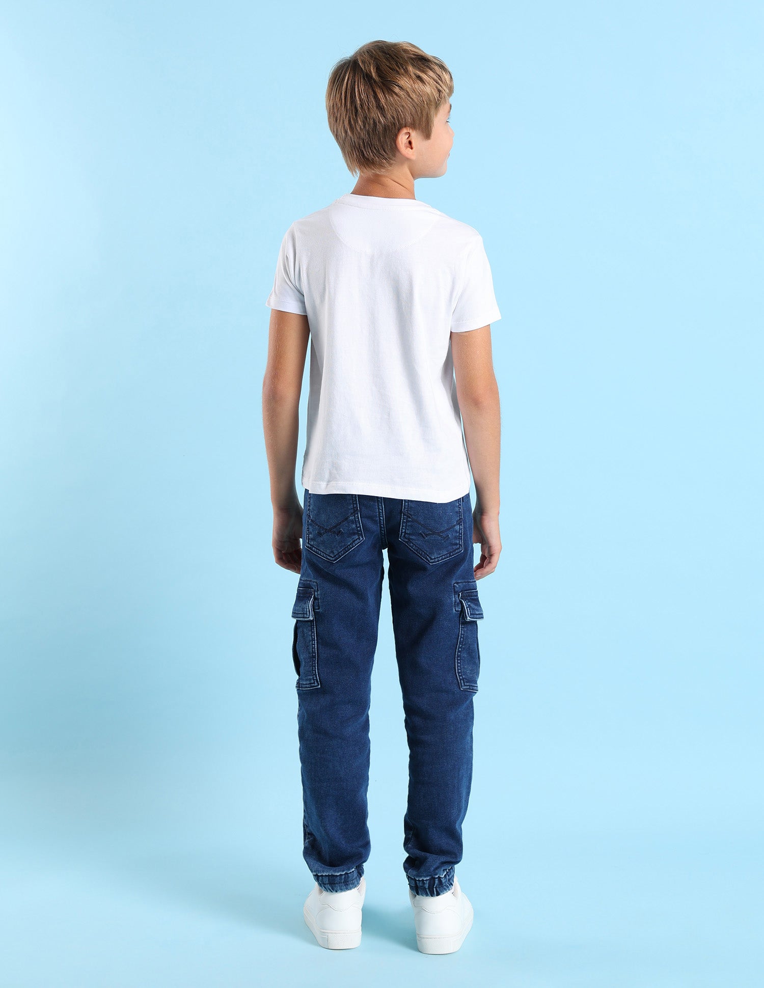 Boys Brand Printed Regular Fit T-Shirt White - U.S. POLO ASSN. | Large