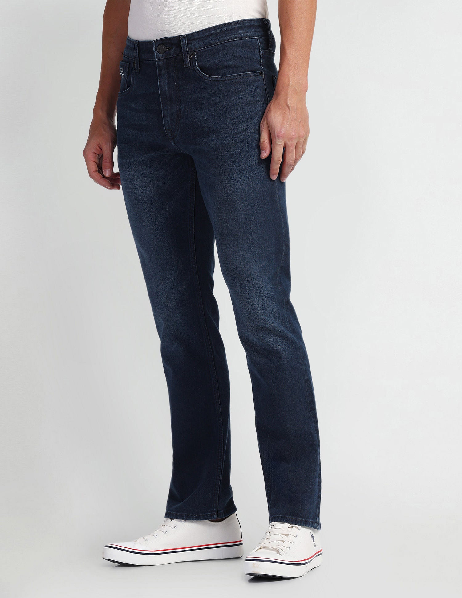 Harold Slim Straight Fit Blue Jeans Navy - U.S. Polo Assn. India | Large