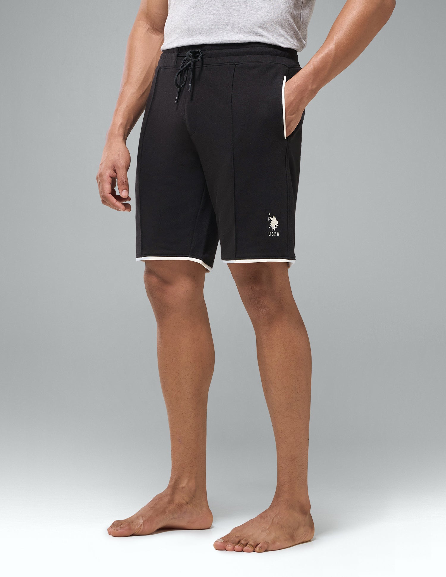 Temperature Regulating OES12 Lounge Shorts Black - U.S. Polo Assn. India | Large