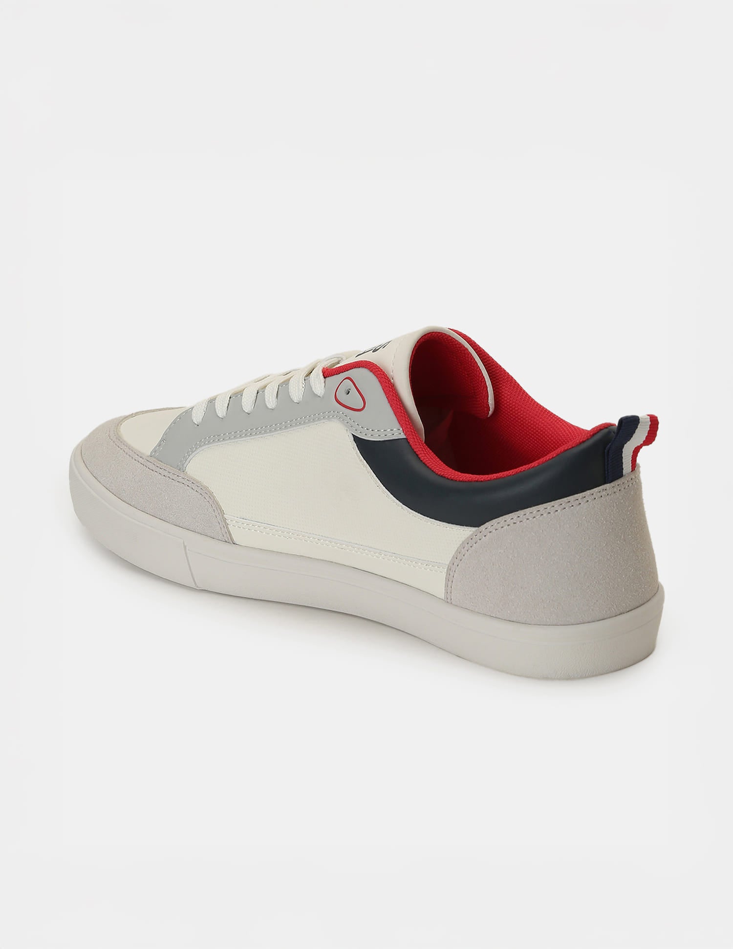 Men Colour Blocked Lucian Sneakers Light Grey - U.S. Polo Assn. India | Large
