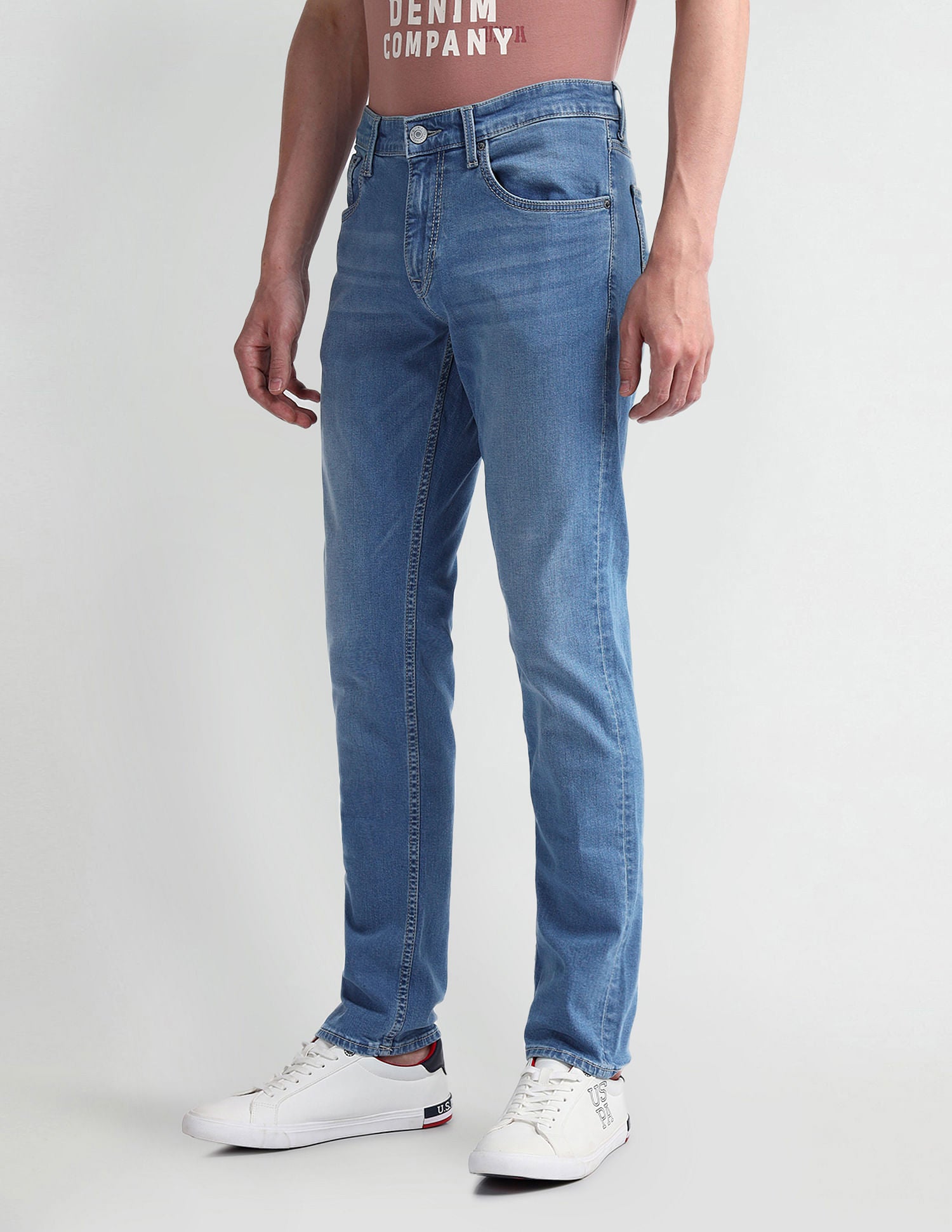 Brandon Slim Fit Blue Jeans Blue - U.S. Polo Assn. India | Large