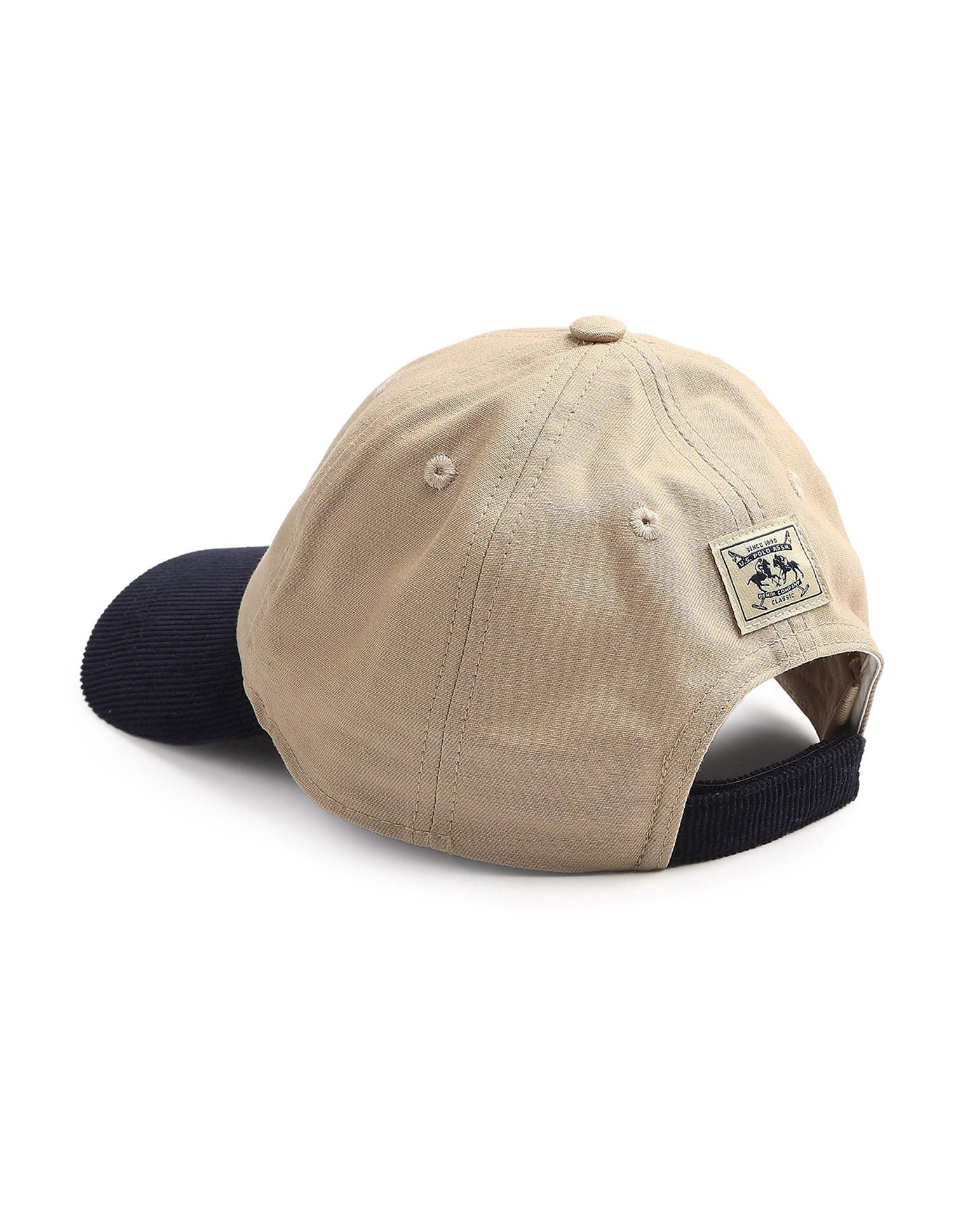 Boys Colour Blocked Corduroy Cap Beige - U.S. POLO ASSN. | Large