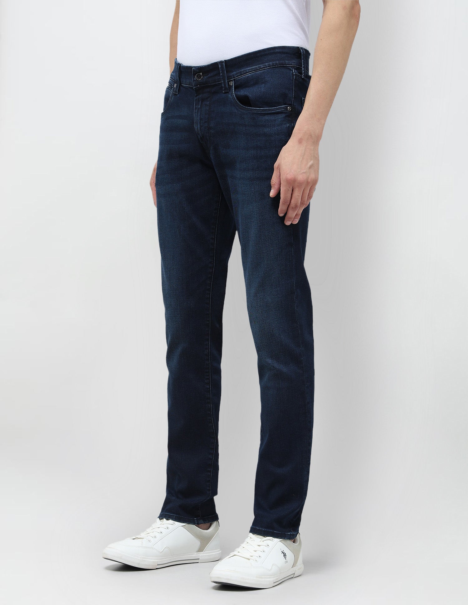 Brandon Slim-Tapered Fit Blue Jeans Dark Blue - U.S. POLO ASSN. | Large