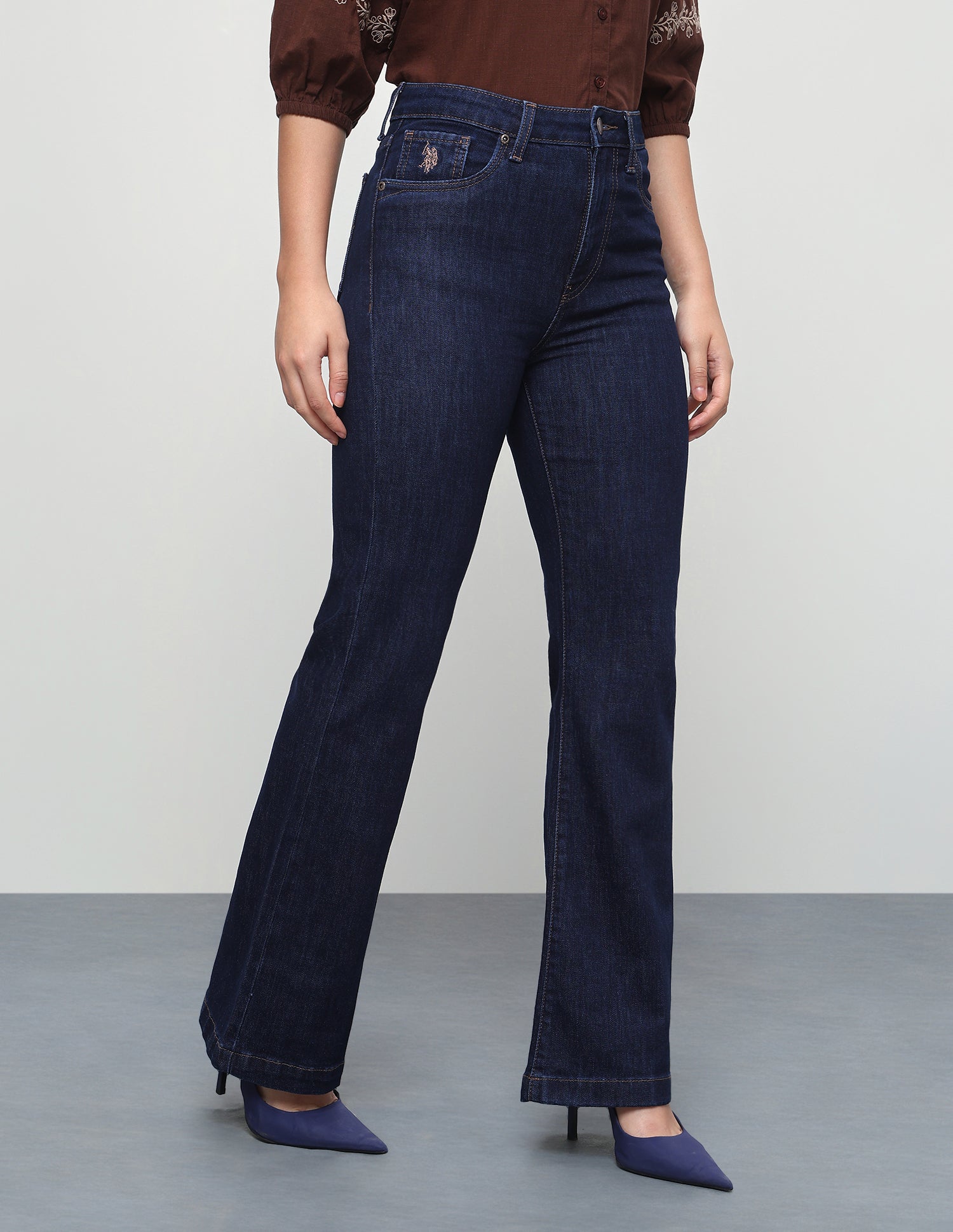Rinsed Bootcut Fit Jeans Blue - U.S. Polo Assn. India | Large