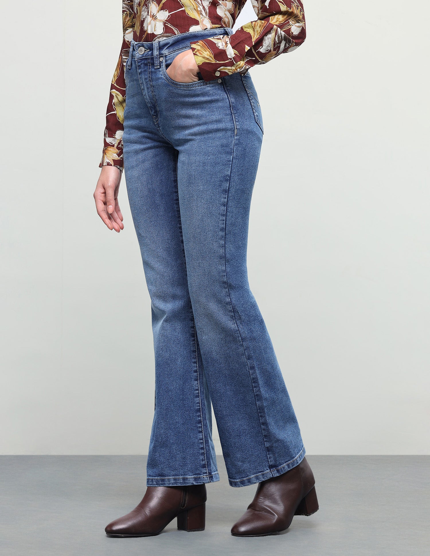Bootcut Fit Blue Jeans Blue - U.S. Polo Assn. India | Large