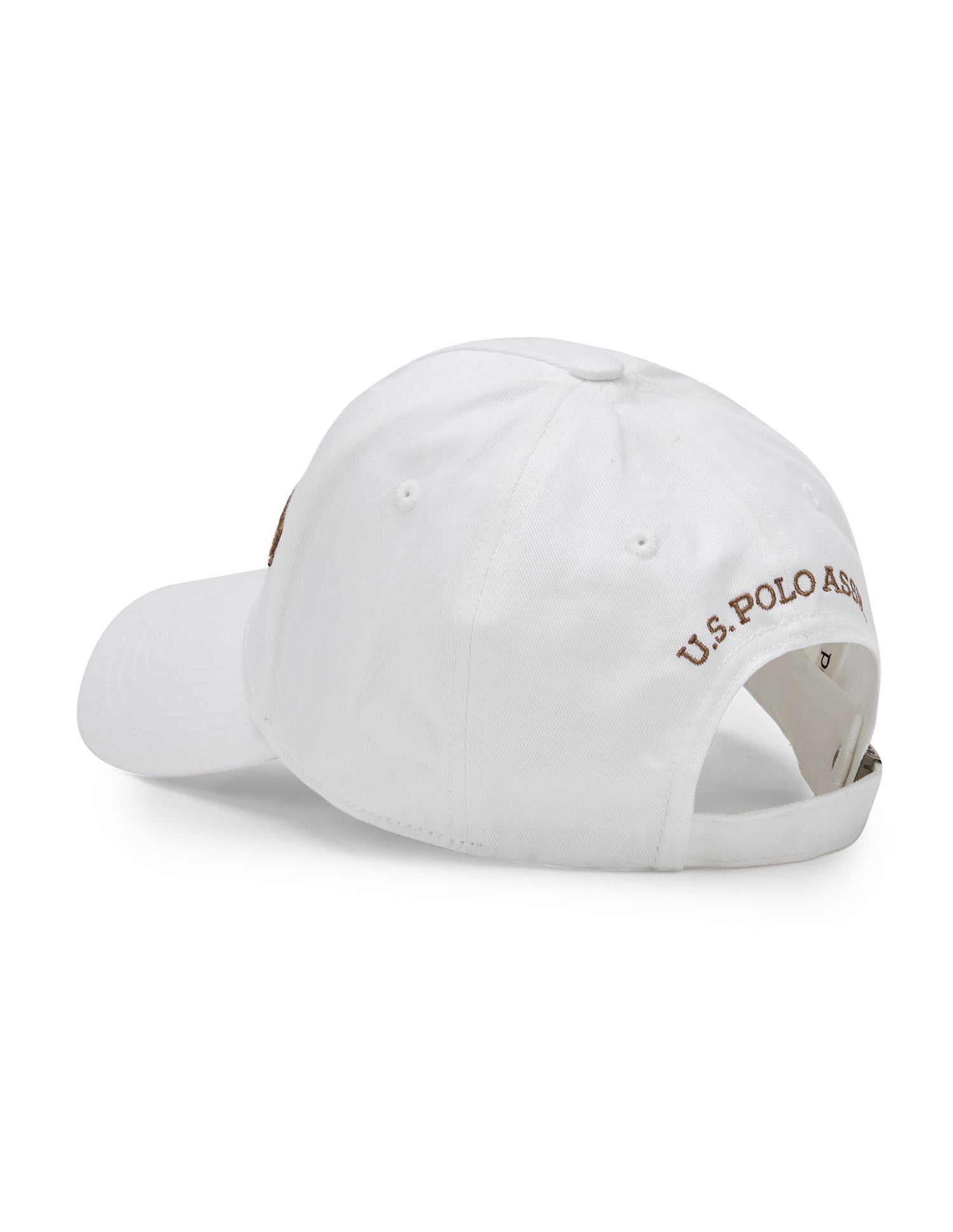 Brand Embroidered Twill Cap White - U.S. POLO ASSN. | Large