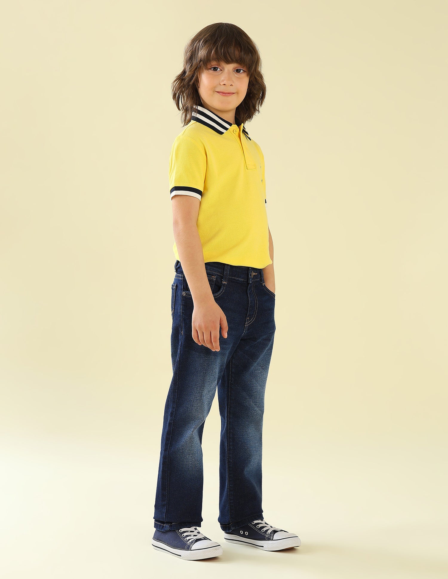 Relaxed Fit Whiskered Jeans Dark Indigo - U.S. Polo Assn. India | Large