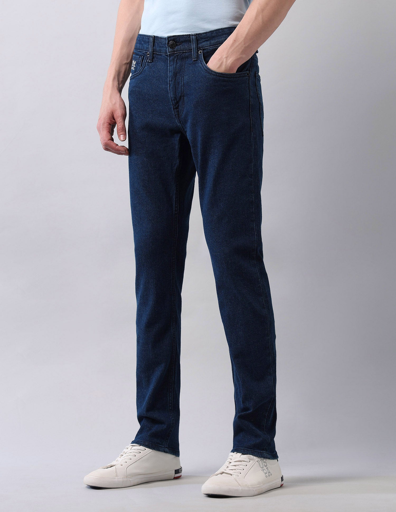 Regallo Skinny Fit Blue Jeans Blue - U.S. Polo Assn. India | Large
