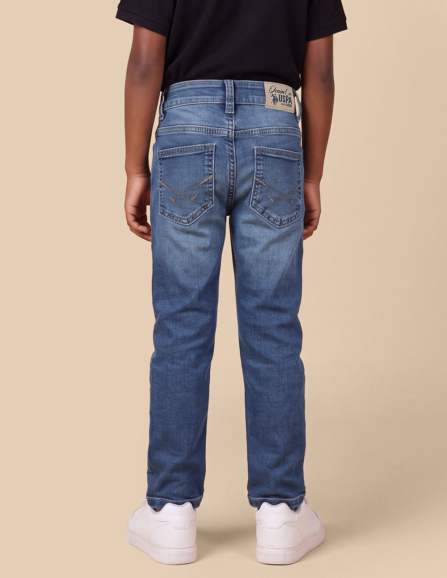 Relaxed Fit Blue Jeans Blue - U.S. Polo Assn. India | Large