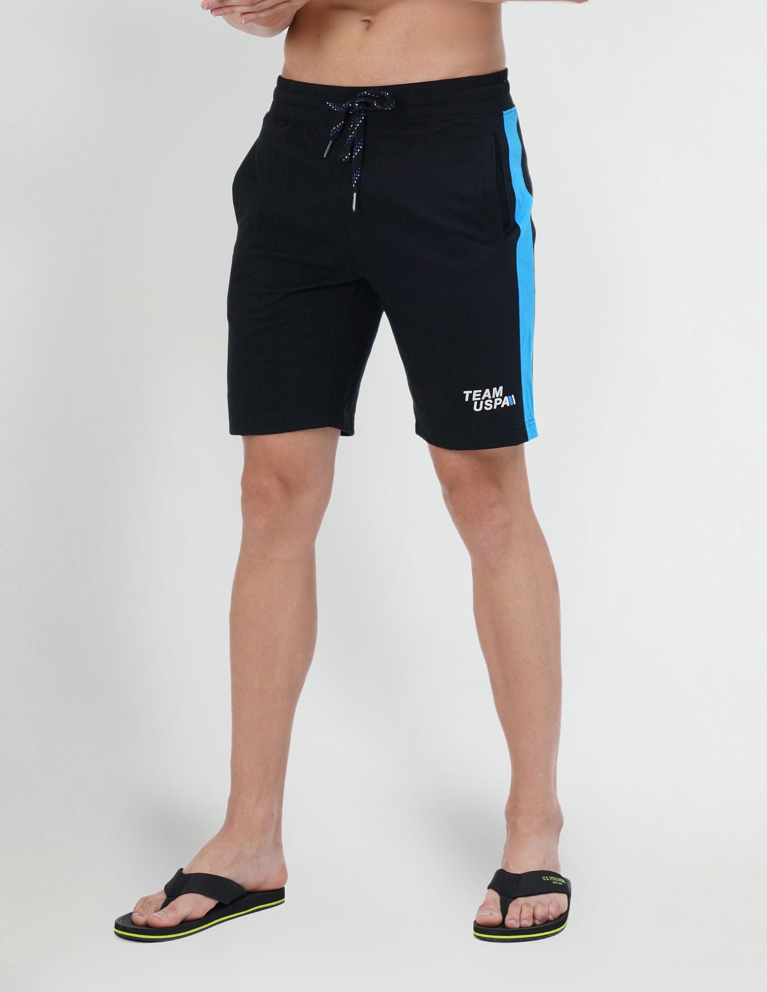 Comfort Fit Solid IYAR Shorts - Pack Of 1 Black - U.S. POLO ASSN. | Large