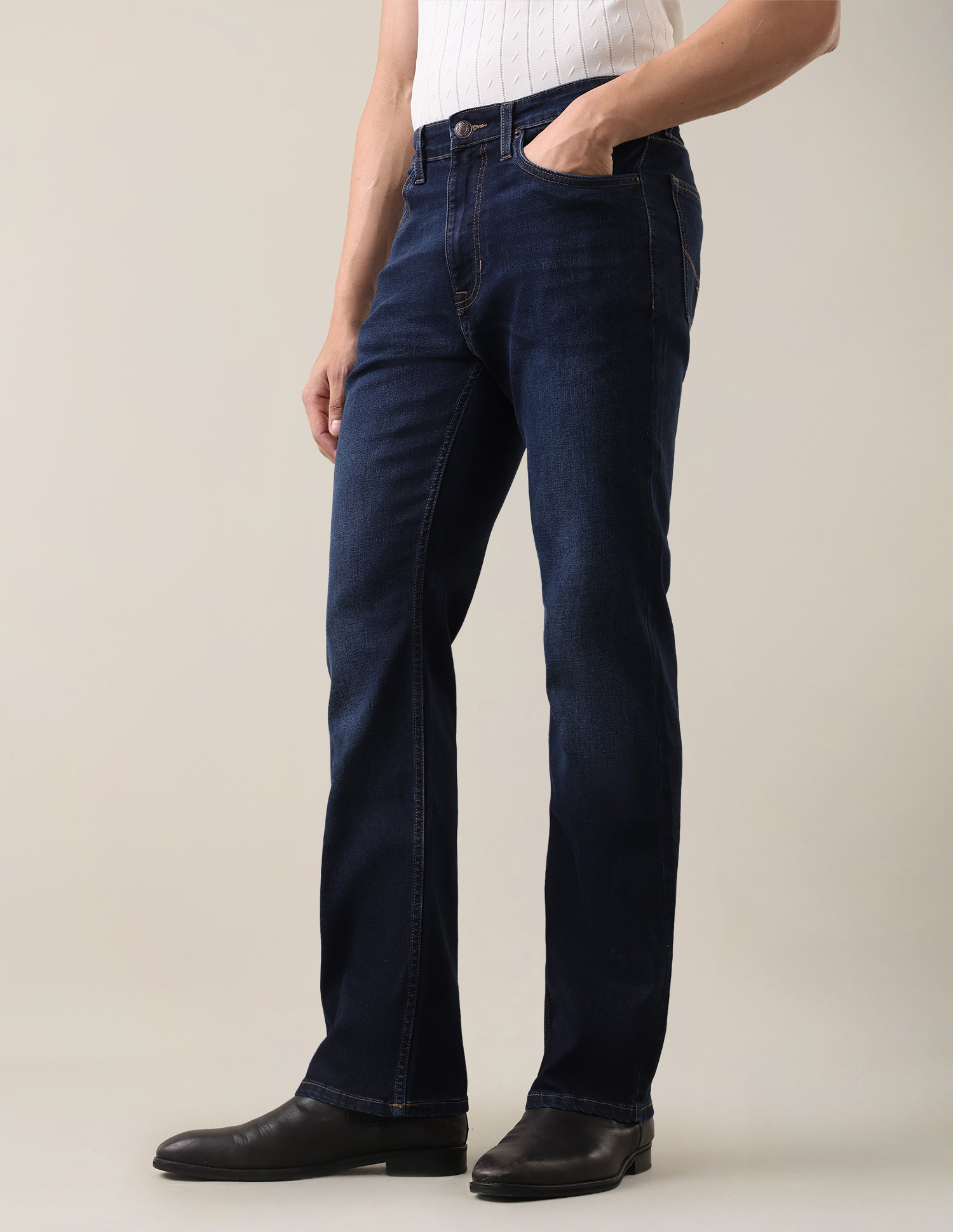 Connor Bootcut Fit Blue Jeans Dark Indigo - U.S. Polo Assn. India | Large
