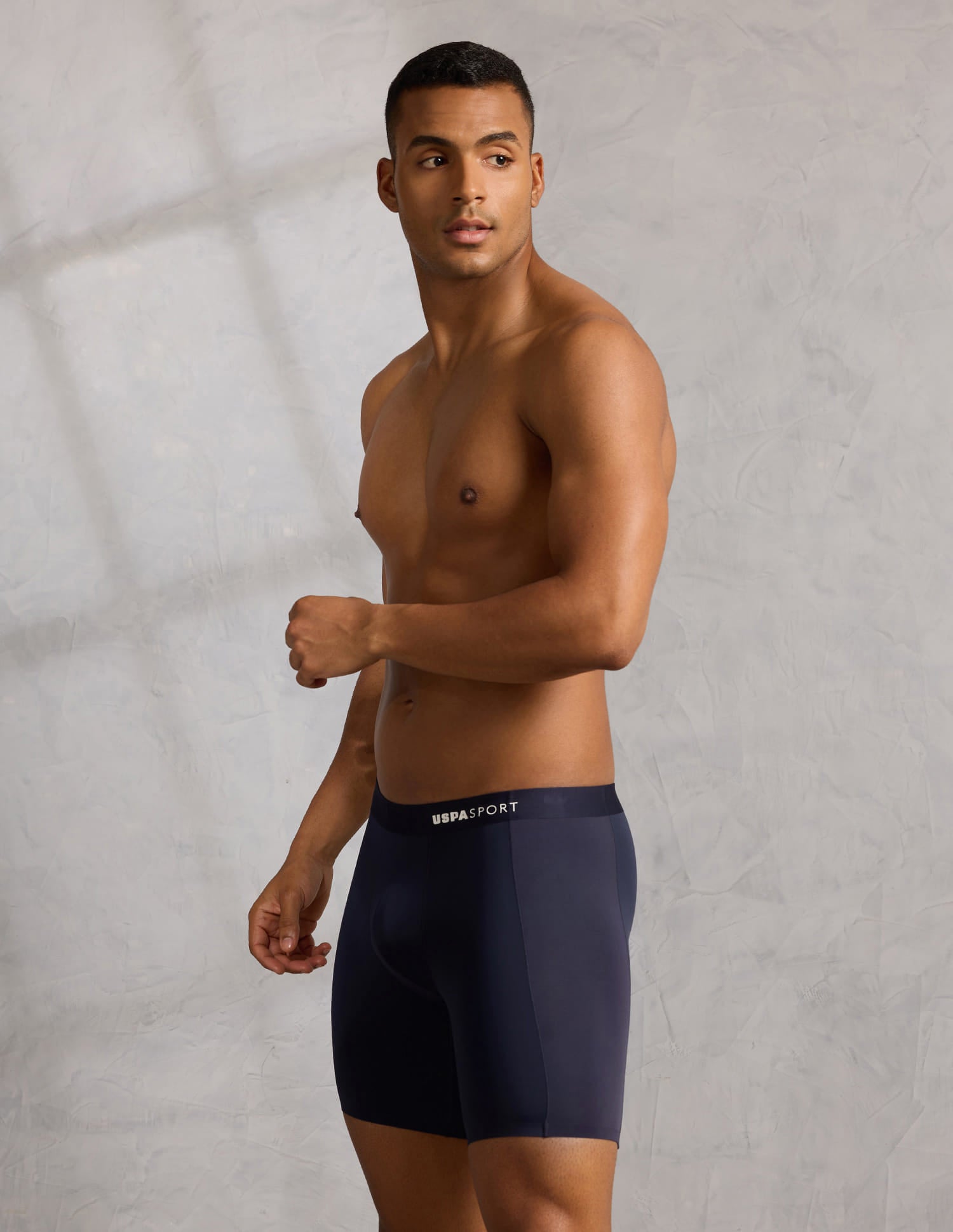 Micro Fibre Seamless Long Trunk Navy - U.S. Polo Assn. India | Large