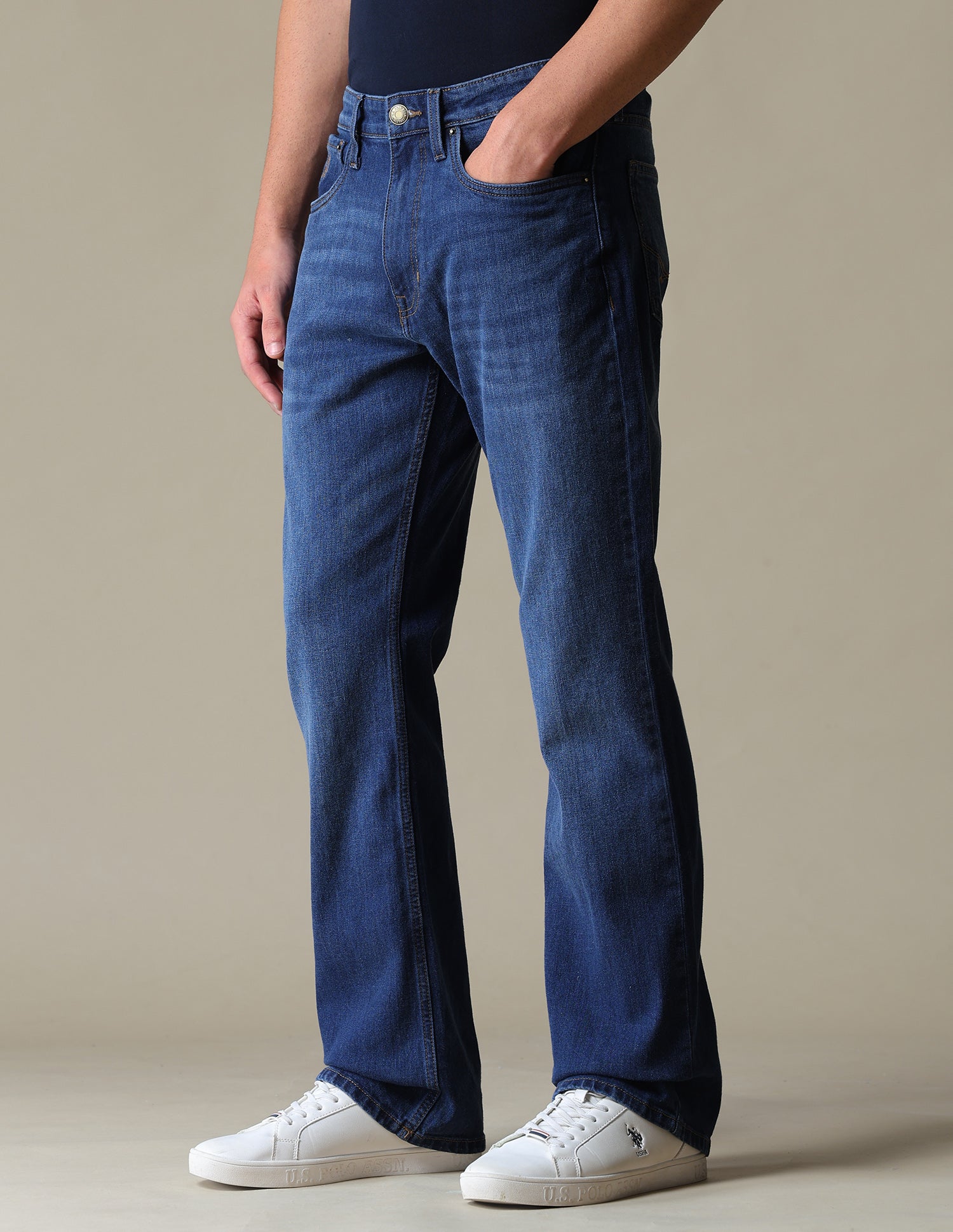 Connor Bootcut Fit Blue Jeans Dark Blue - U.S. Polo Assn. India | Large